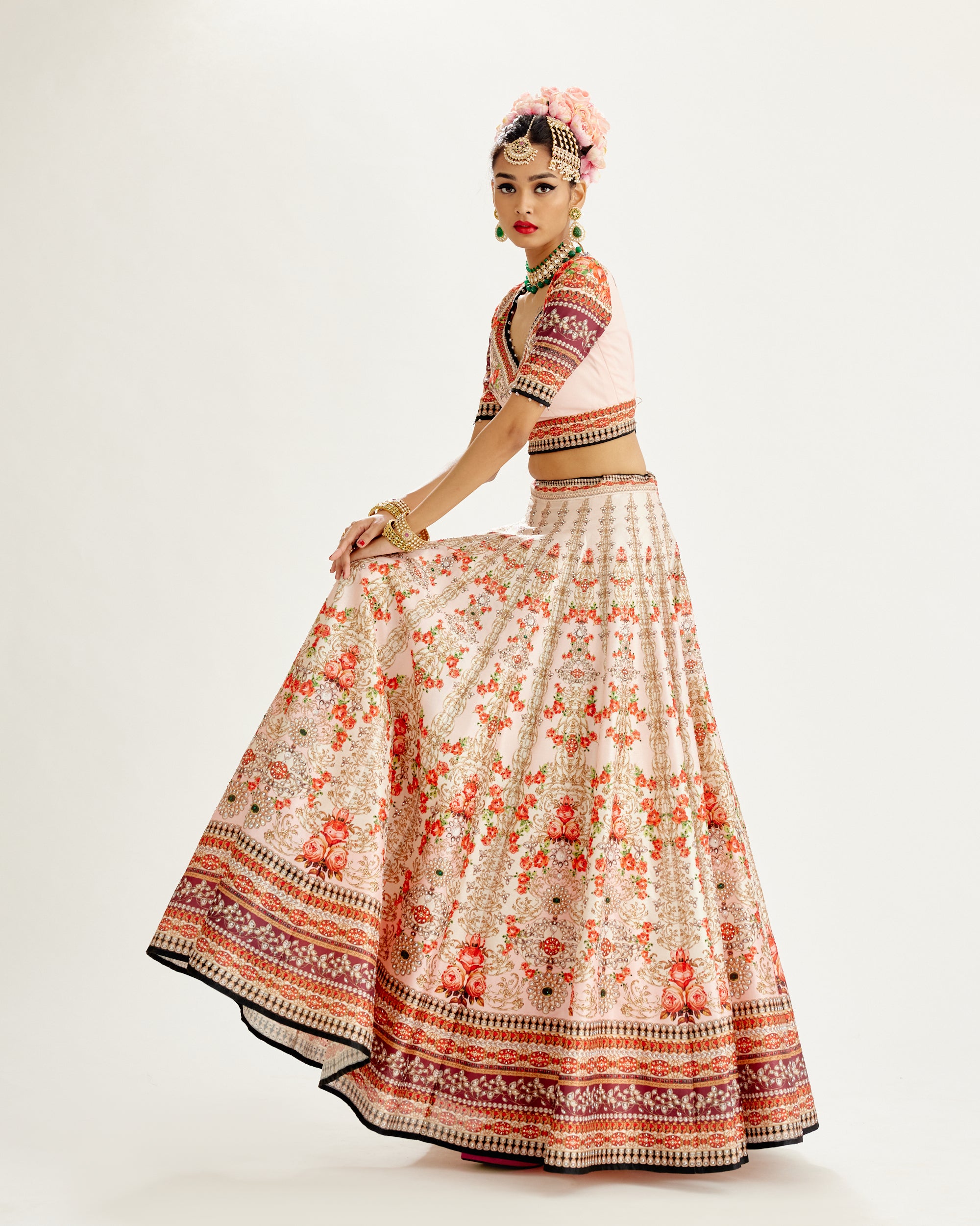 Pakeezah : Leela - Ivory/Blush