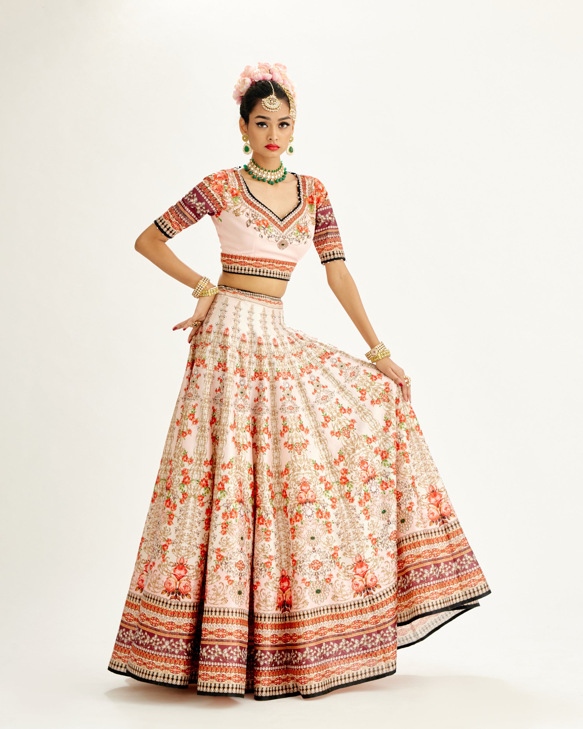 Pakeezah : Leela - Ivory/Blush