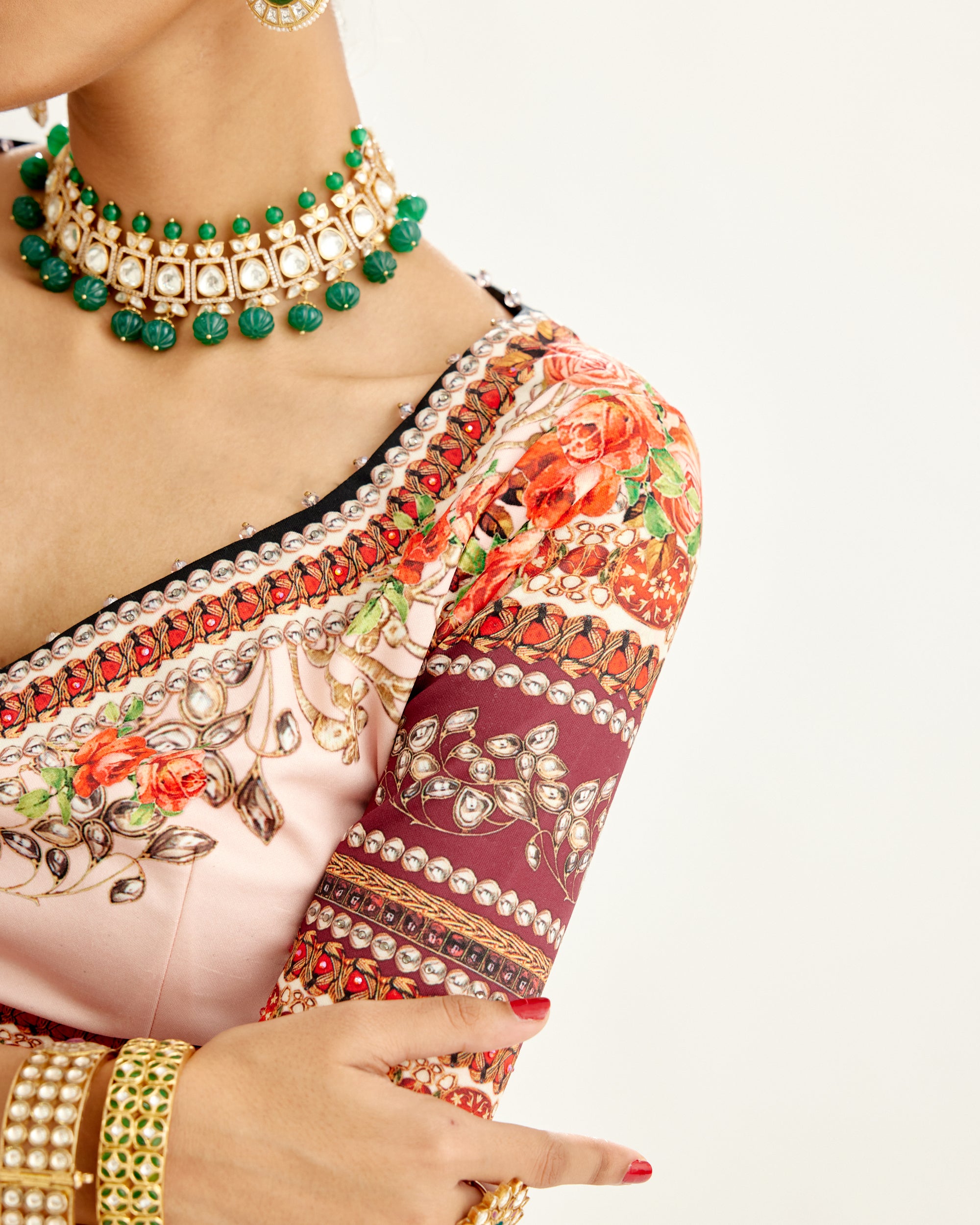 Pakeezah : Leela - Ivory/Blush