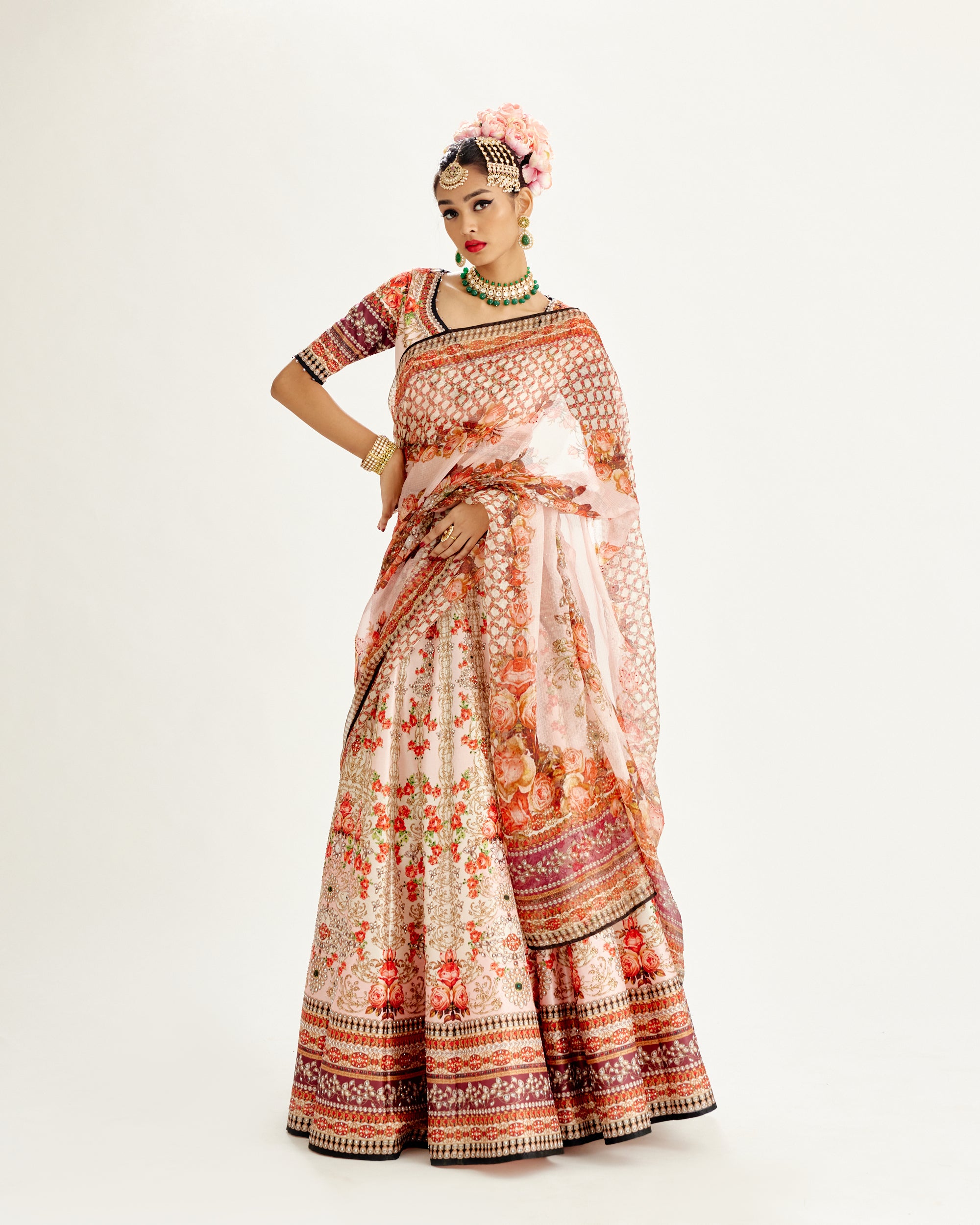 Pakeezah : Leela - Ivory/Blush