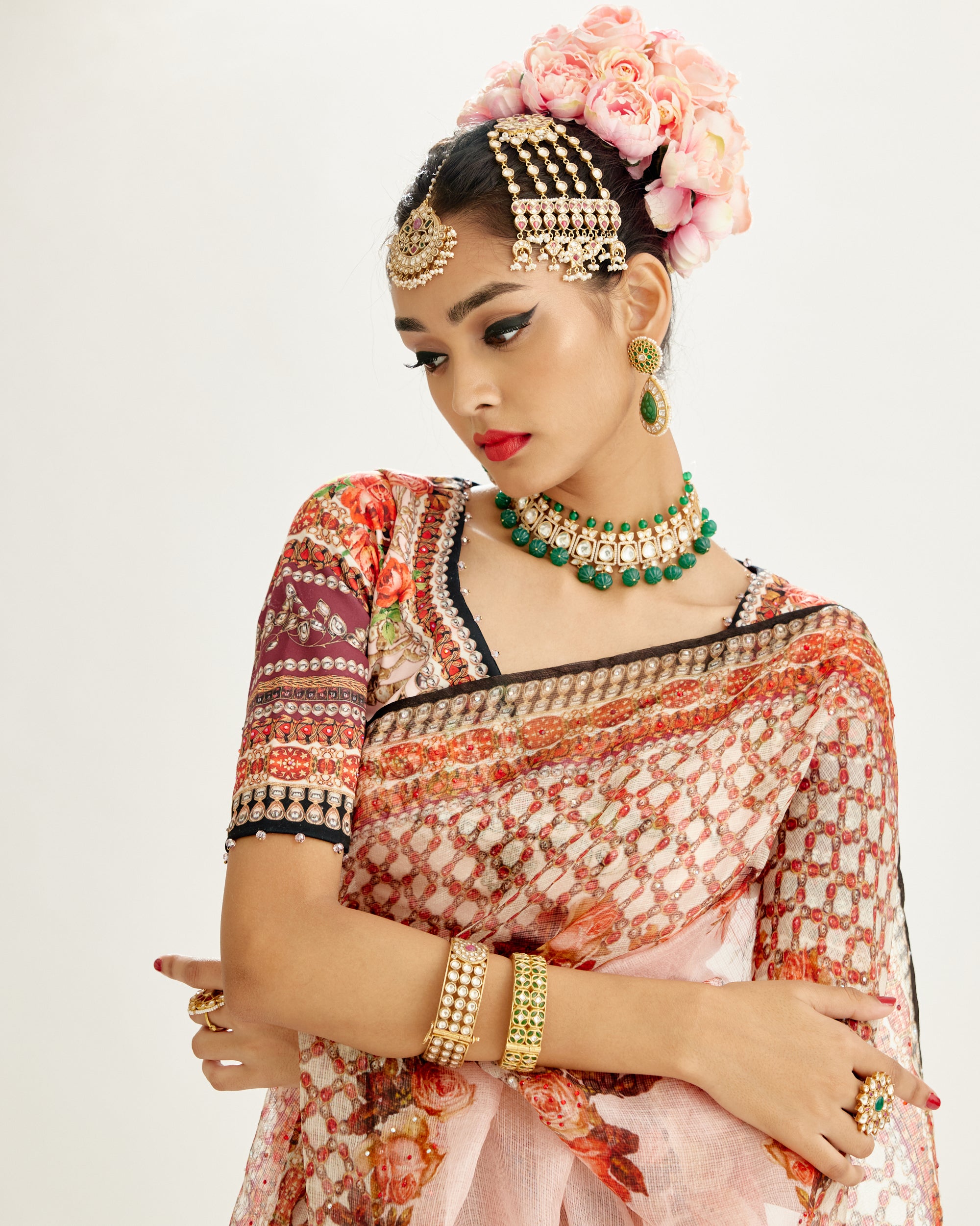 Pakeezah : Leela - Ivory/Blush