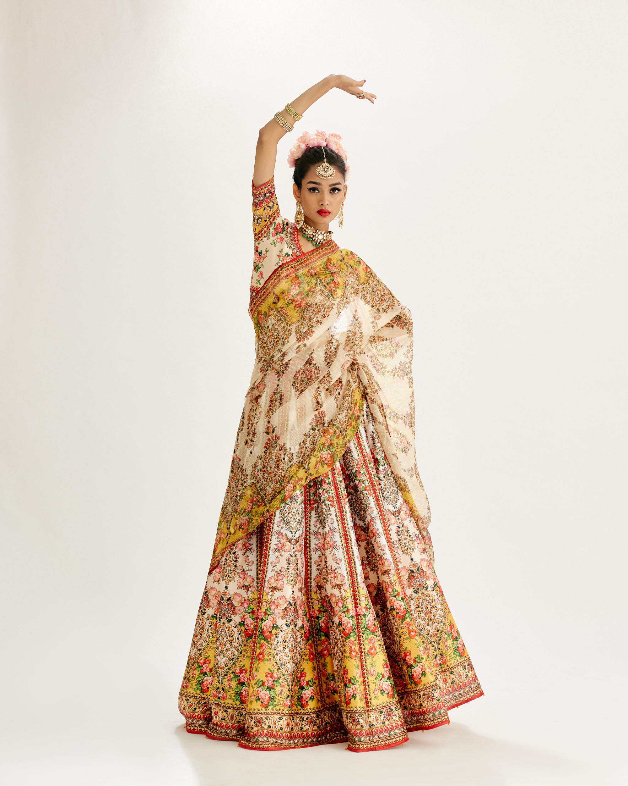 Pakeezah : Leela - Ivory/Mustard