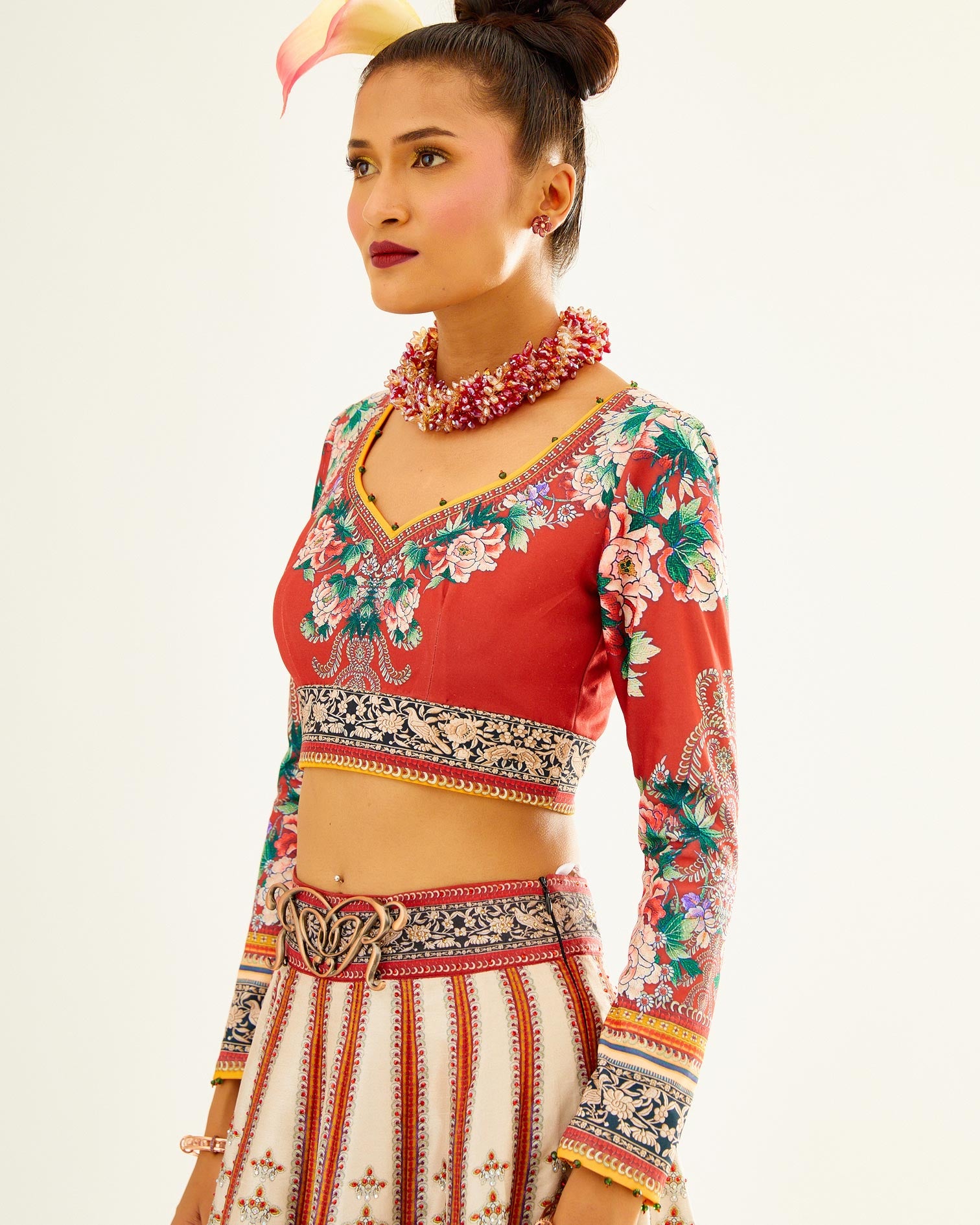 Sayuri : Leela - Ivory/Red