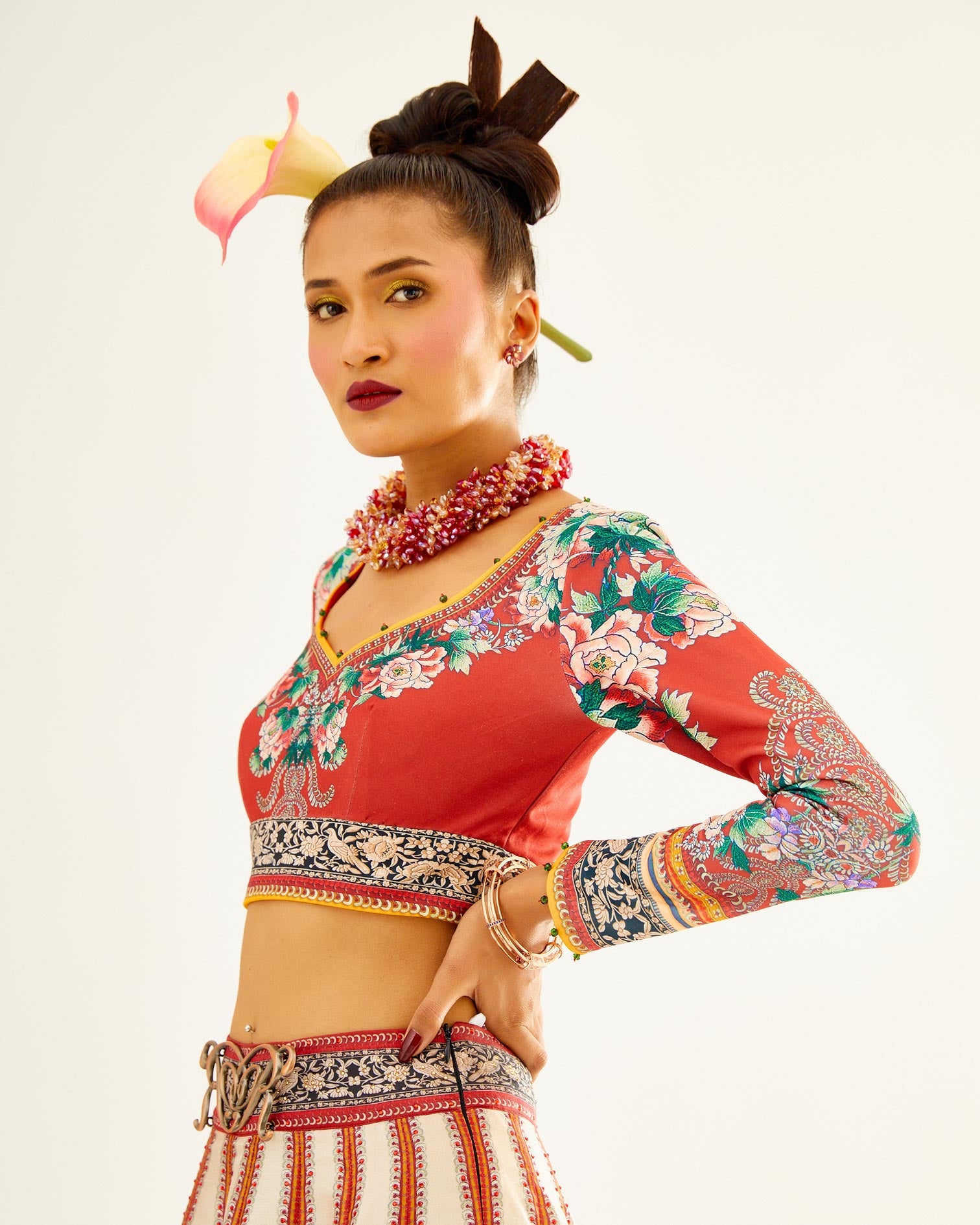 Sayuri : Leela - Ivory/Red
