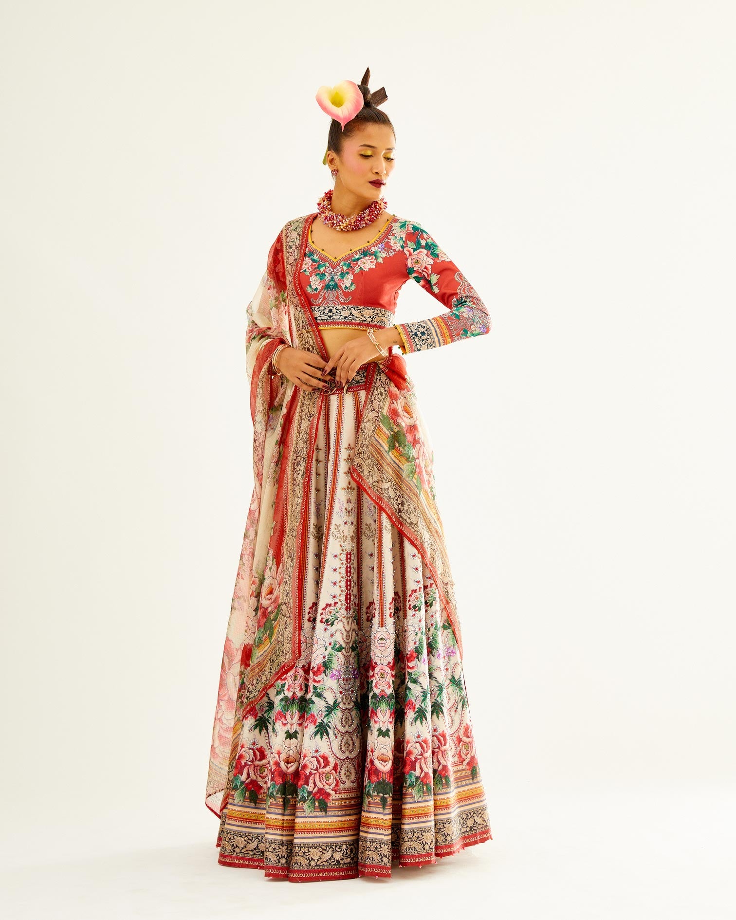 Sayuri : Leela - Ivory/Red