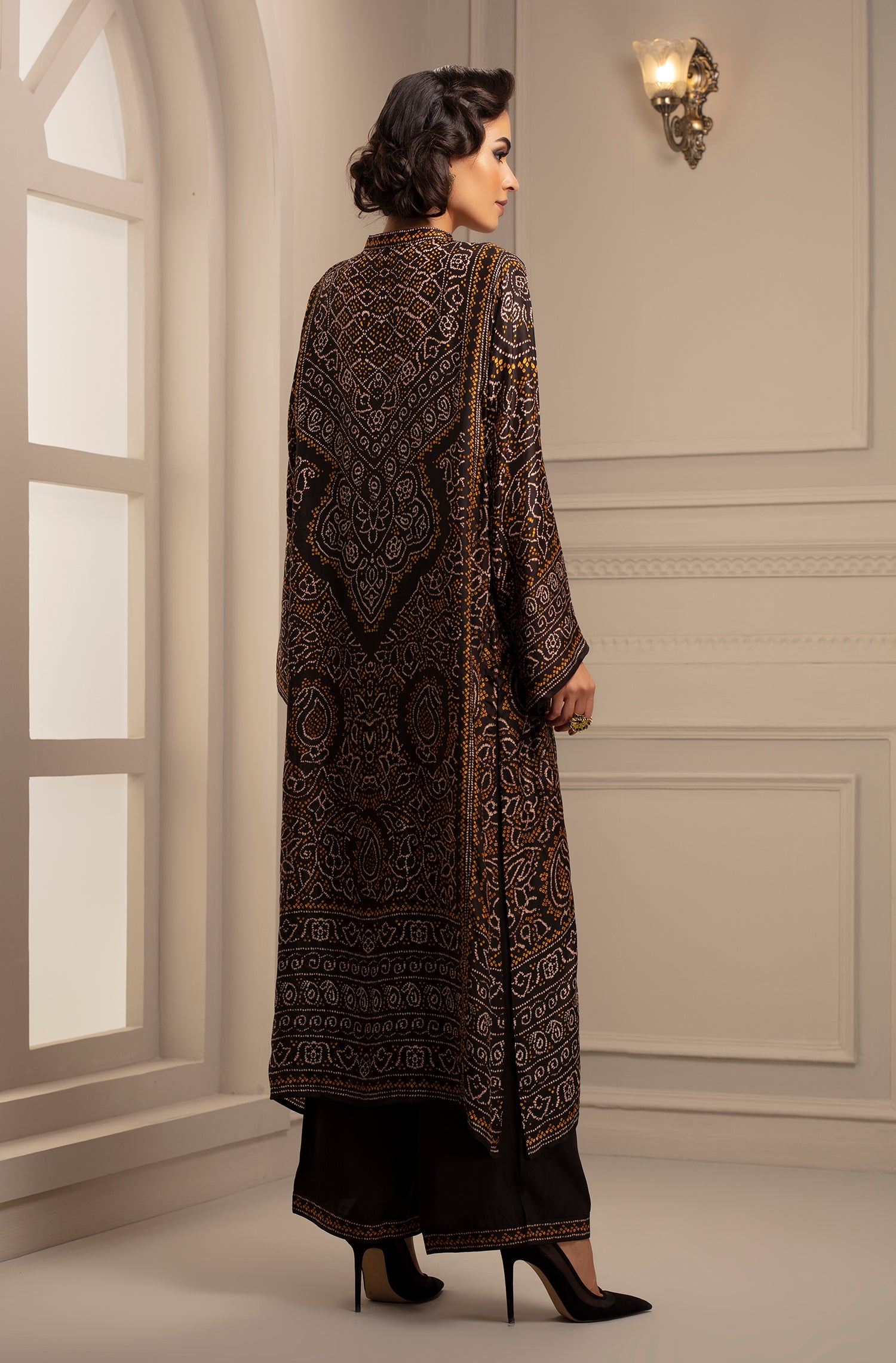 Bandhej : Ghazala Black + Paloma
