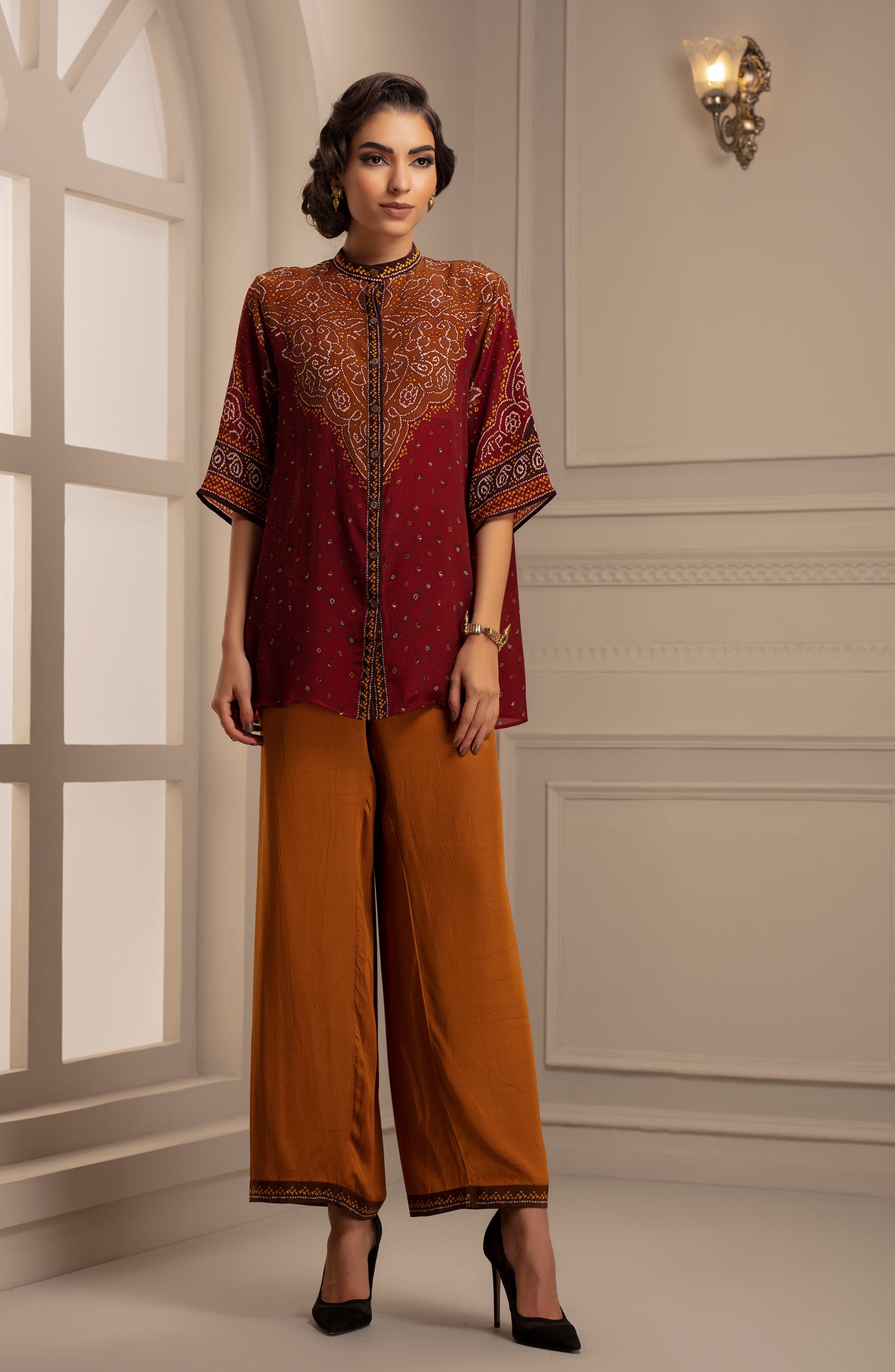 Bandhej : Maizah Red + Paloma
