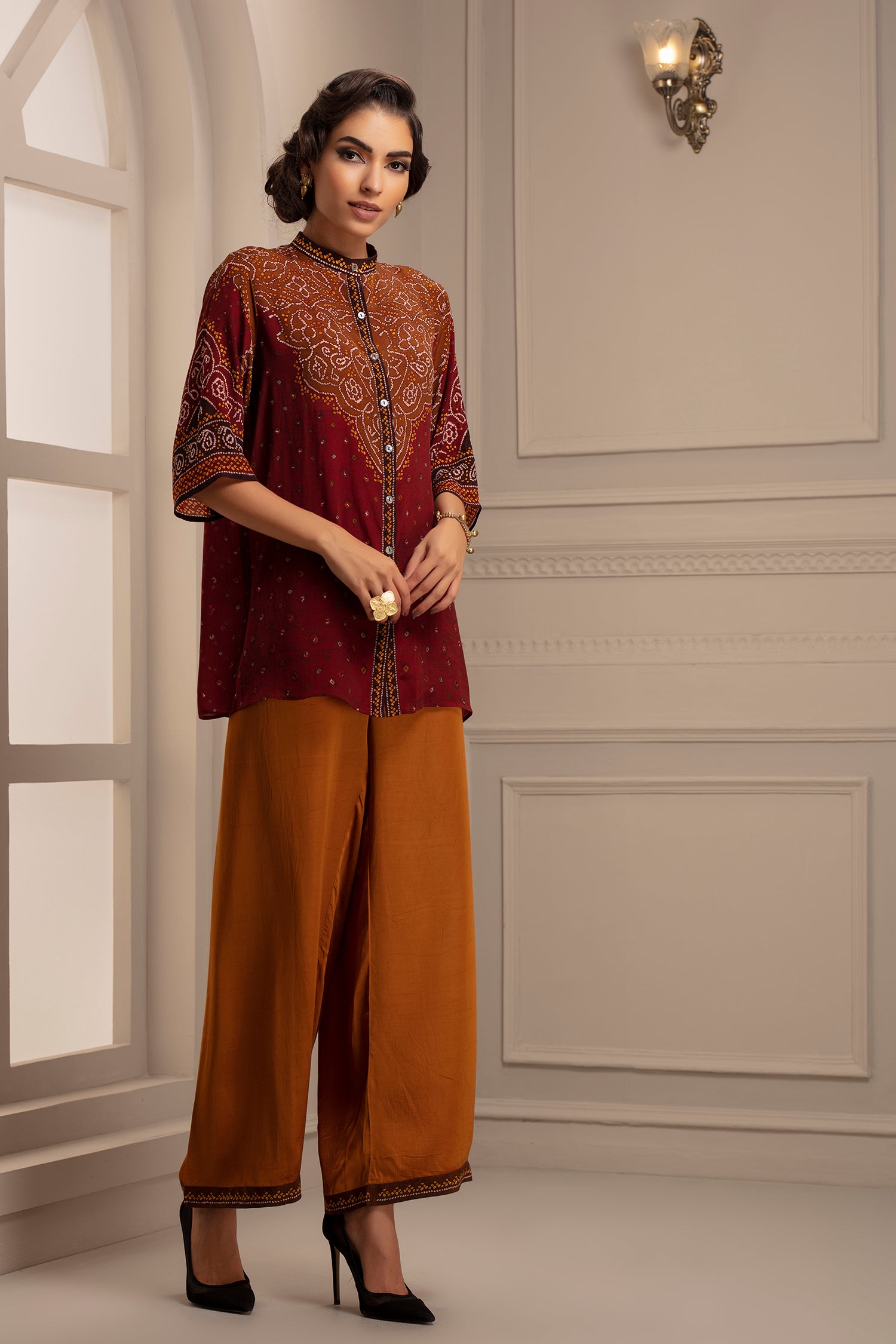 Bandhej : Maizah Red + Paloma