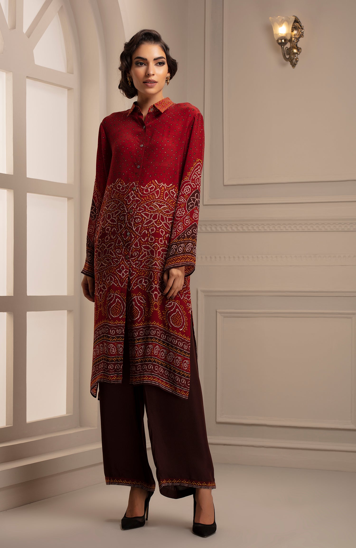 Bandhej : Anika Red + Paloma