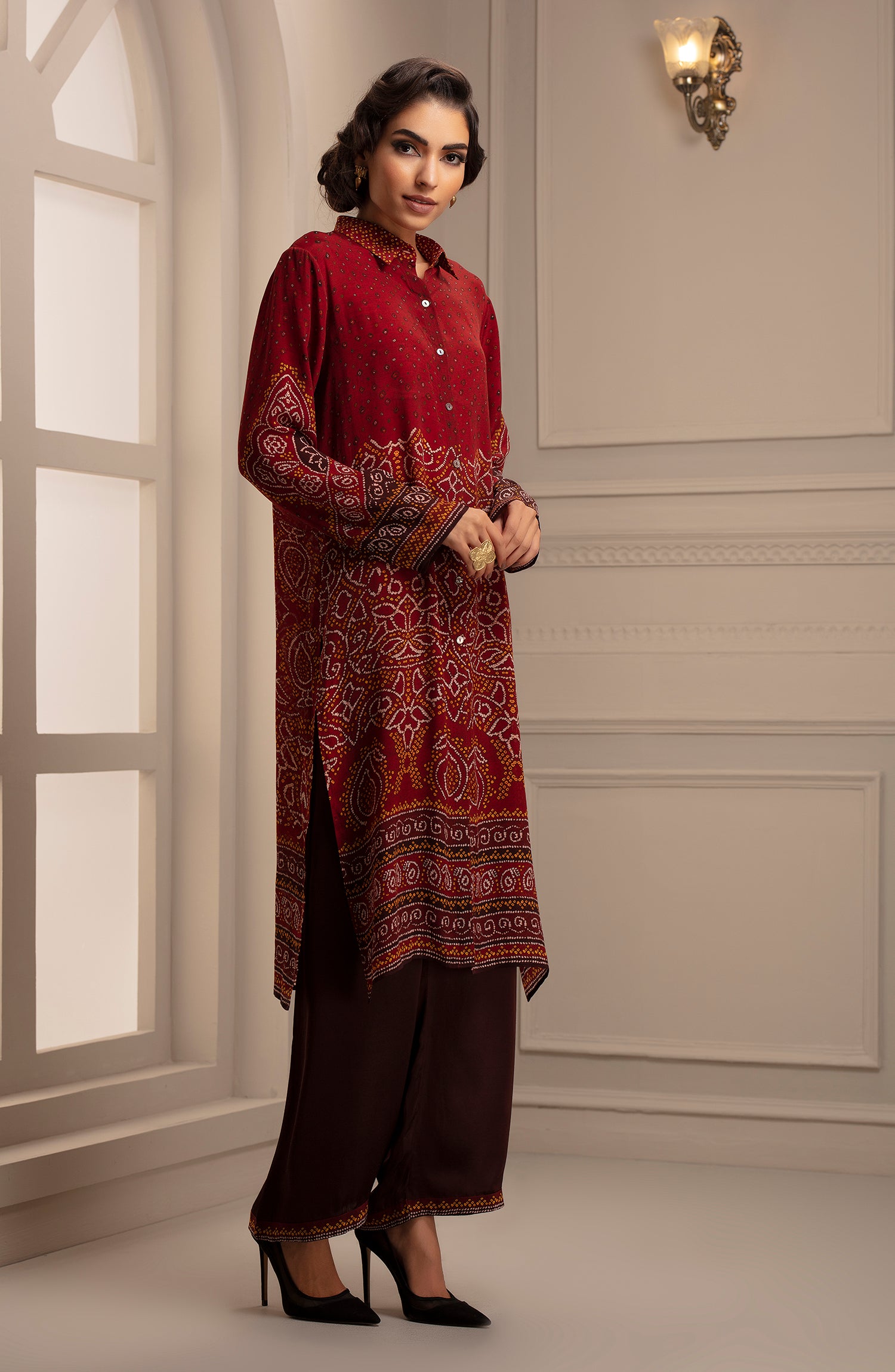 Bandhej : Anika Red + Paloma