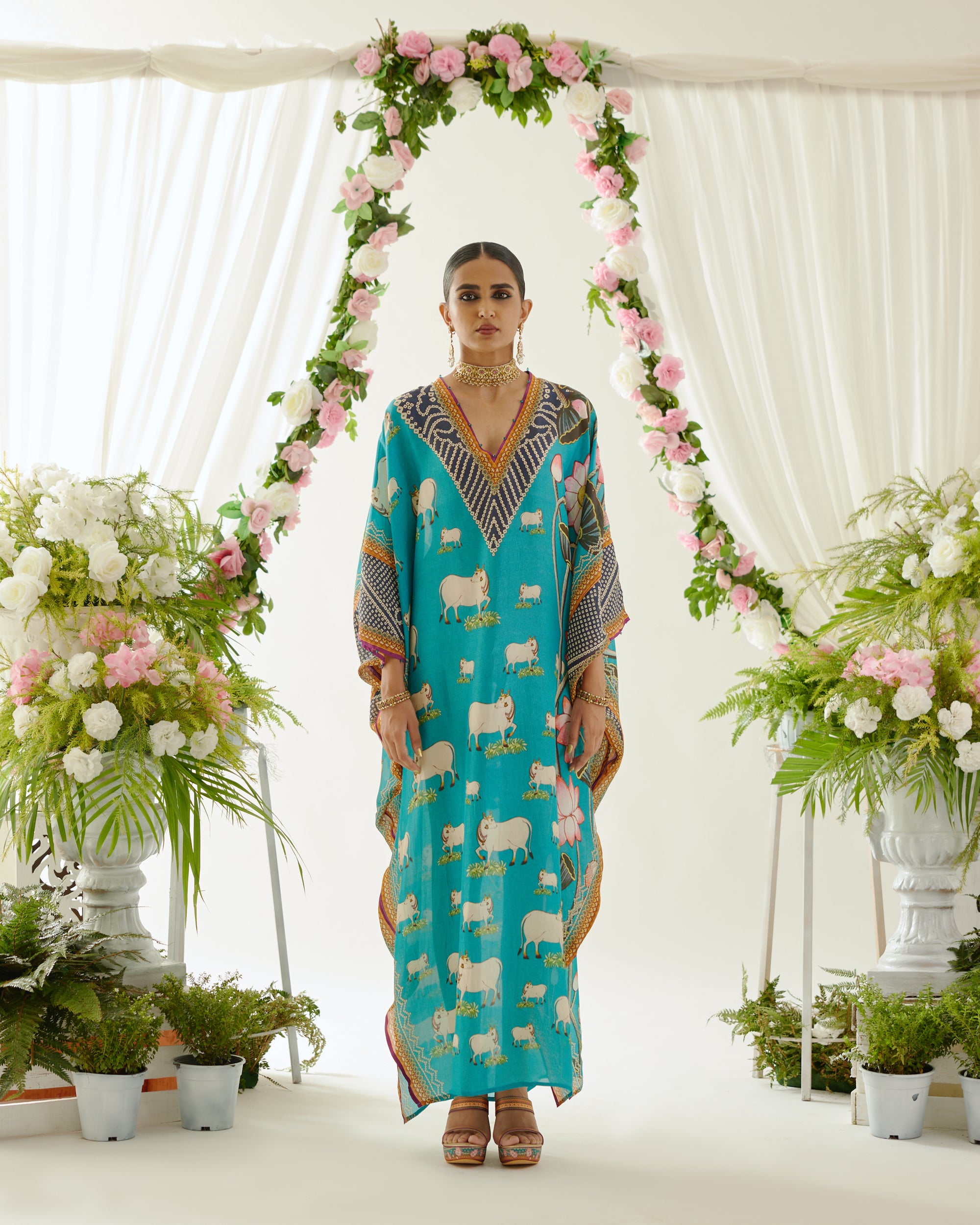 Vrindavan : Verusha - Turquoise