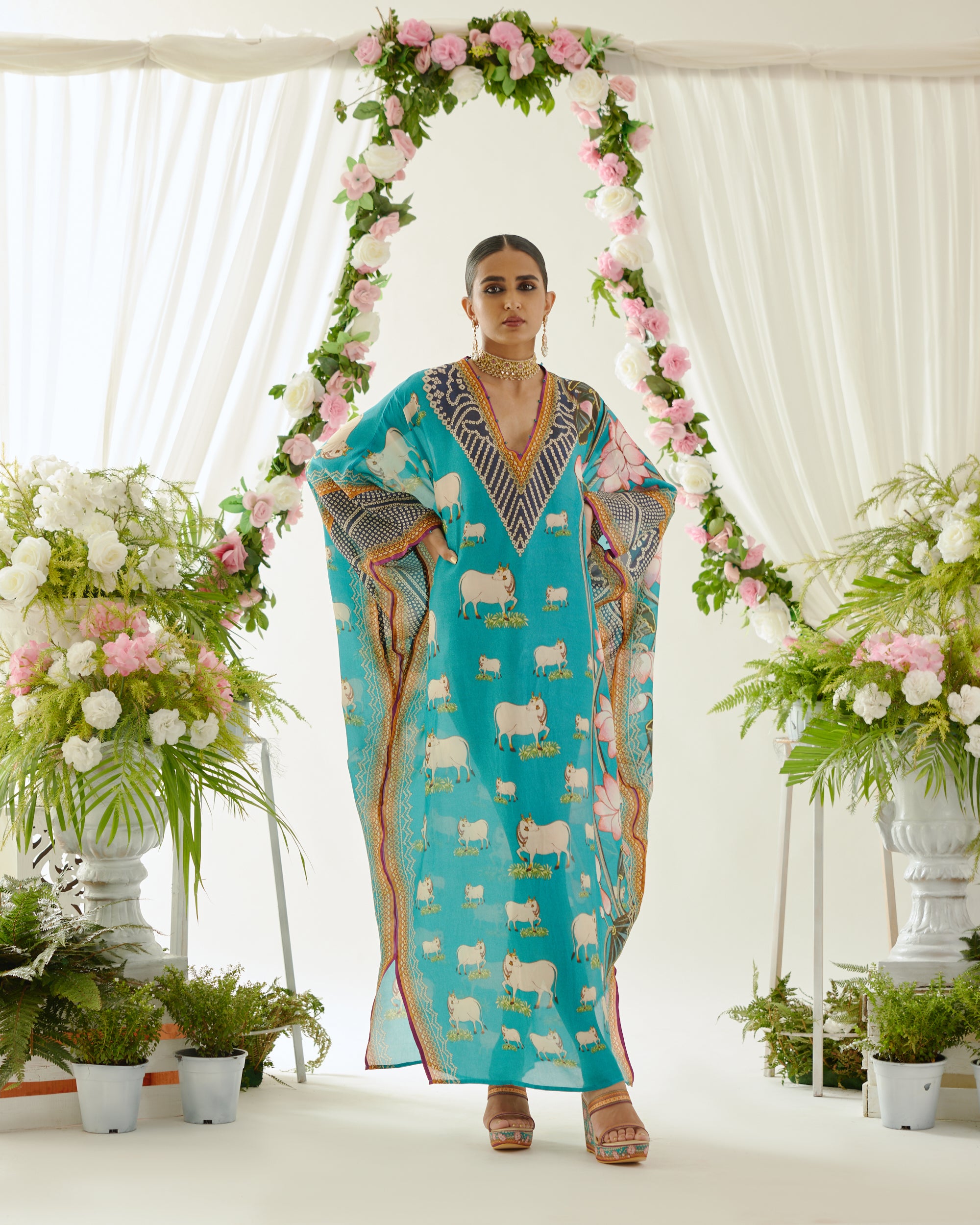 Vrindavan : Verusha - Turquoise