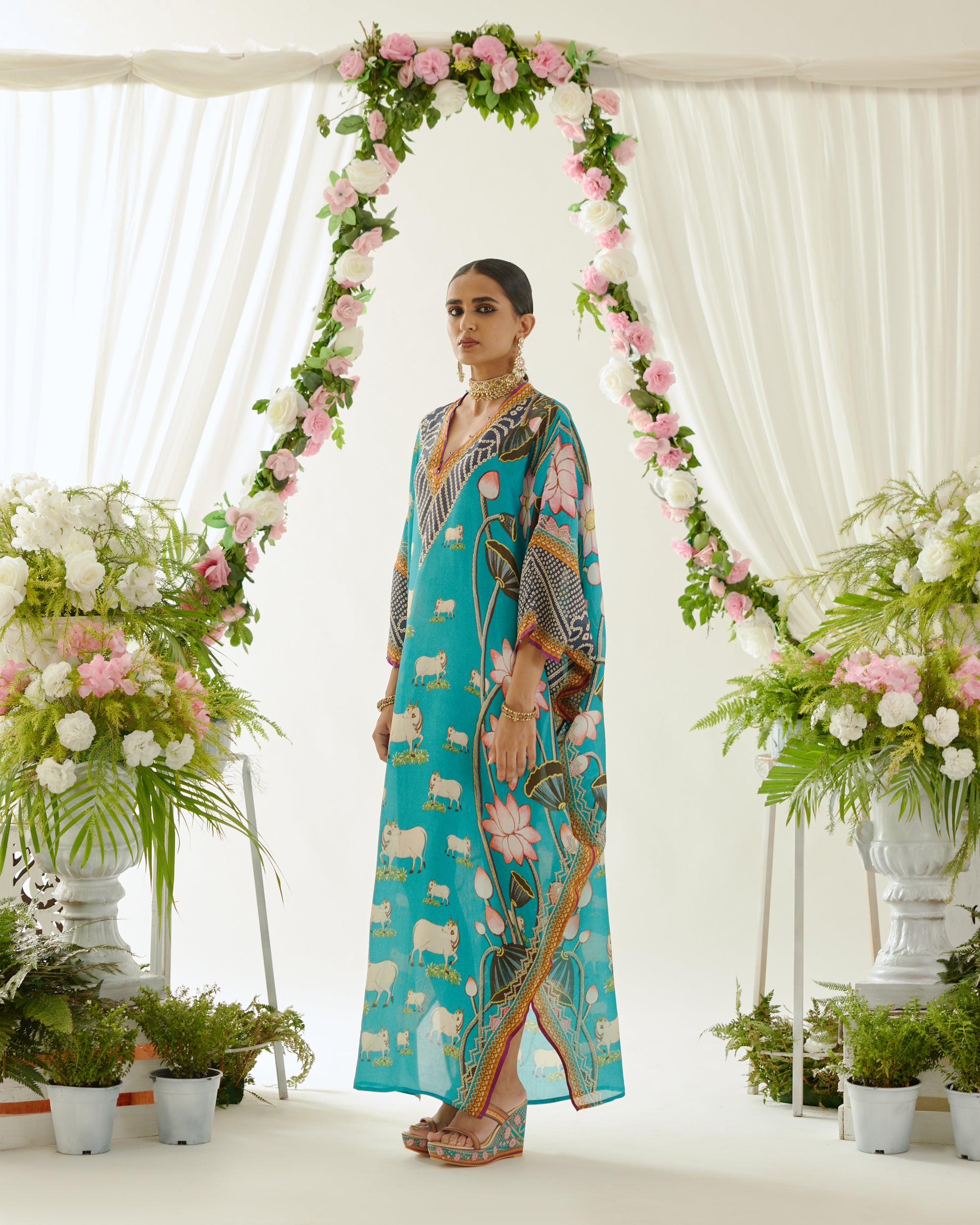Vrindavan : Verusha - Turquoise