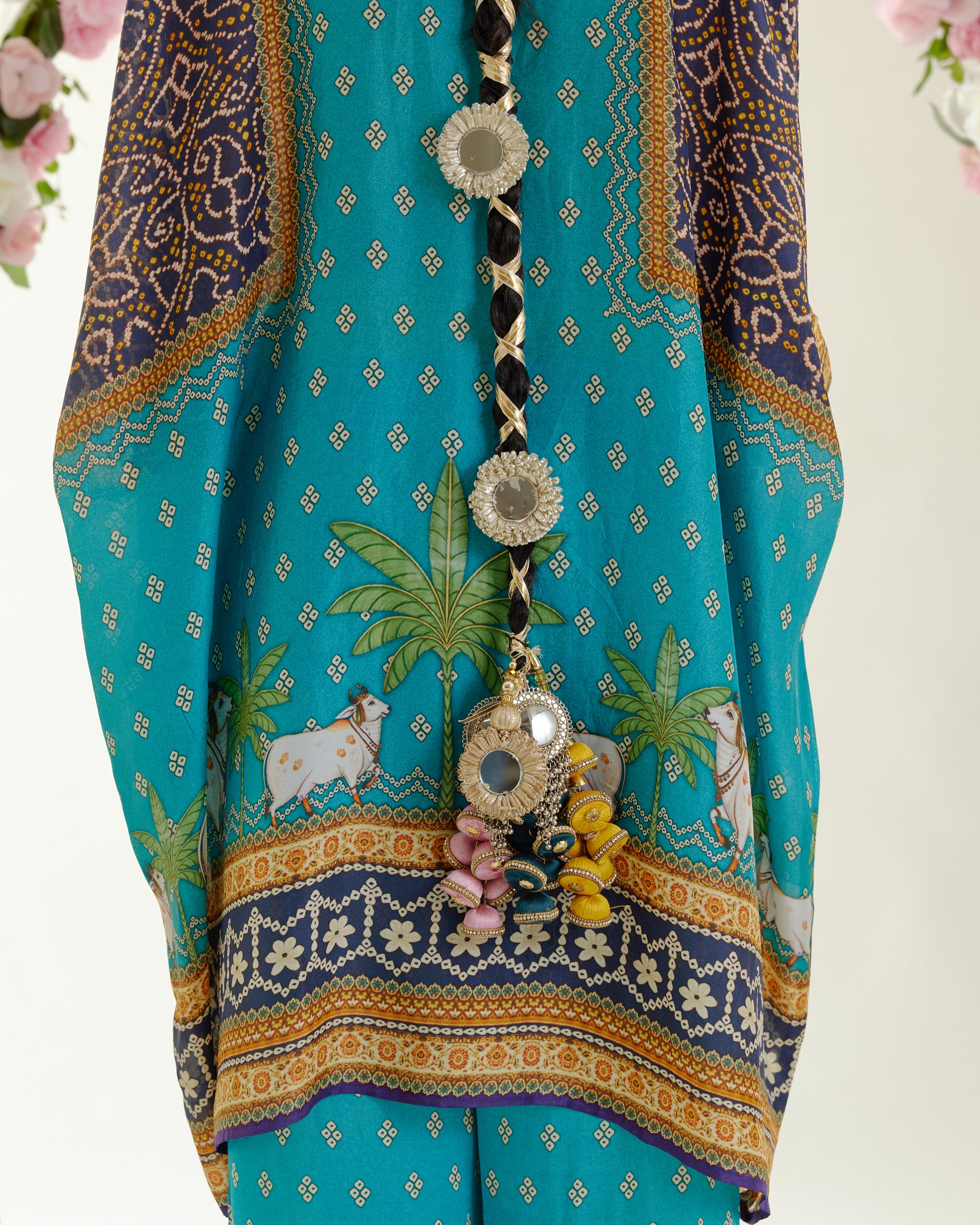 Vrindavan : Chanel 36" - Turquoise