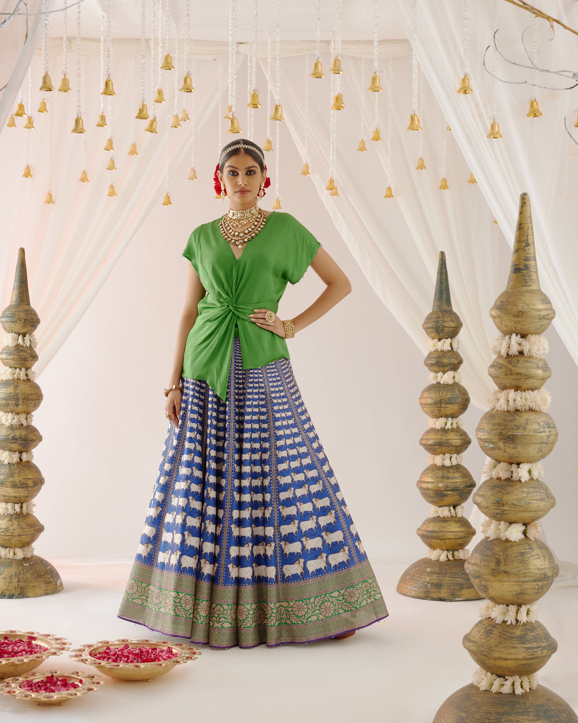 Vrindavan : Diksha Leela - Green/Blue