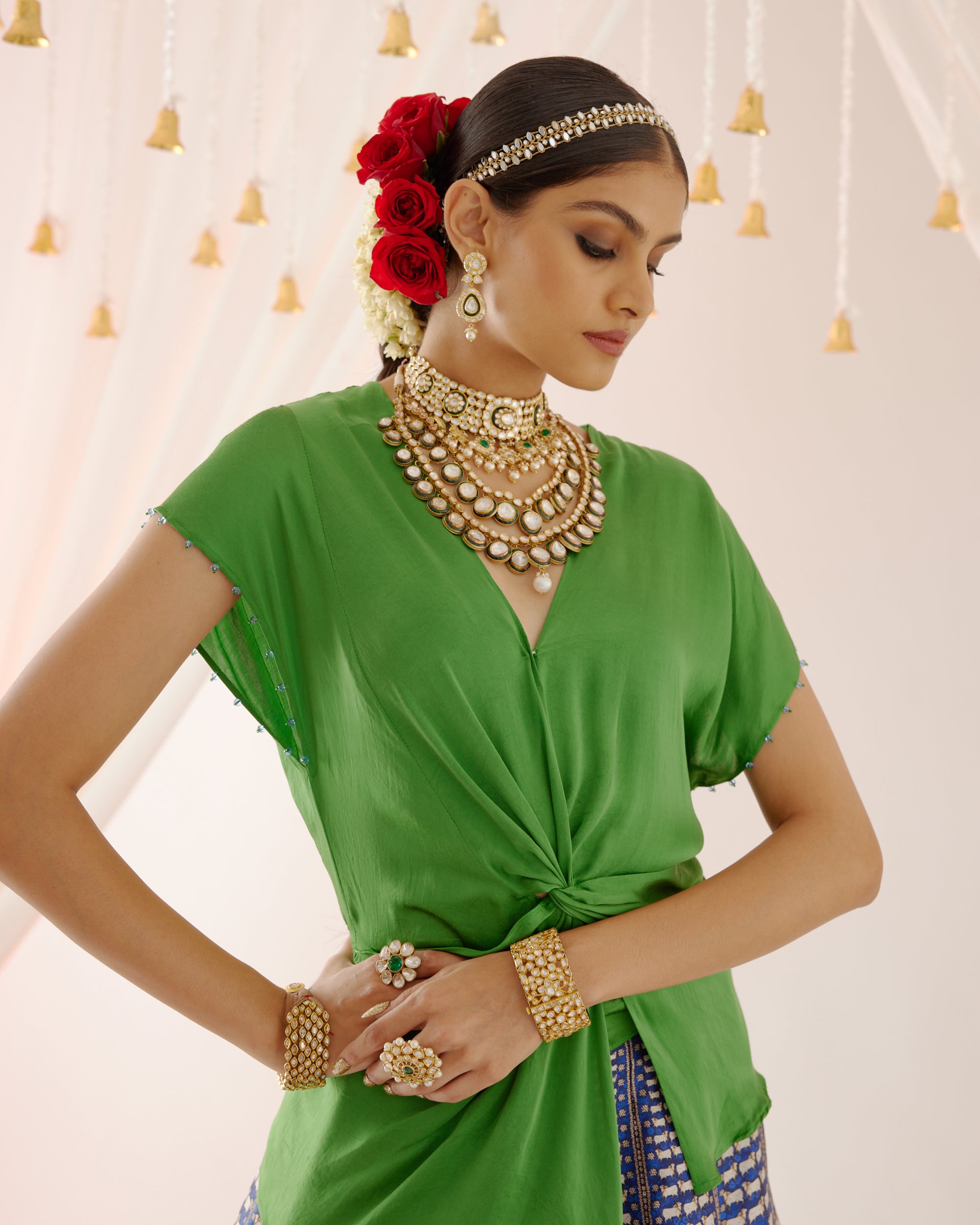 Vrindavan : Diksha Leela - Green/Blue