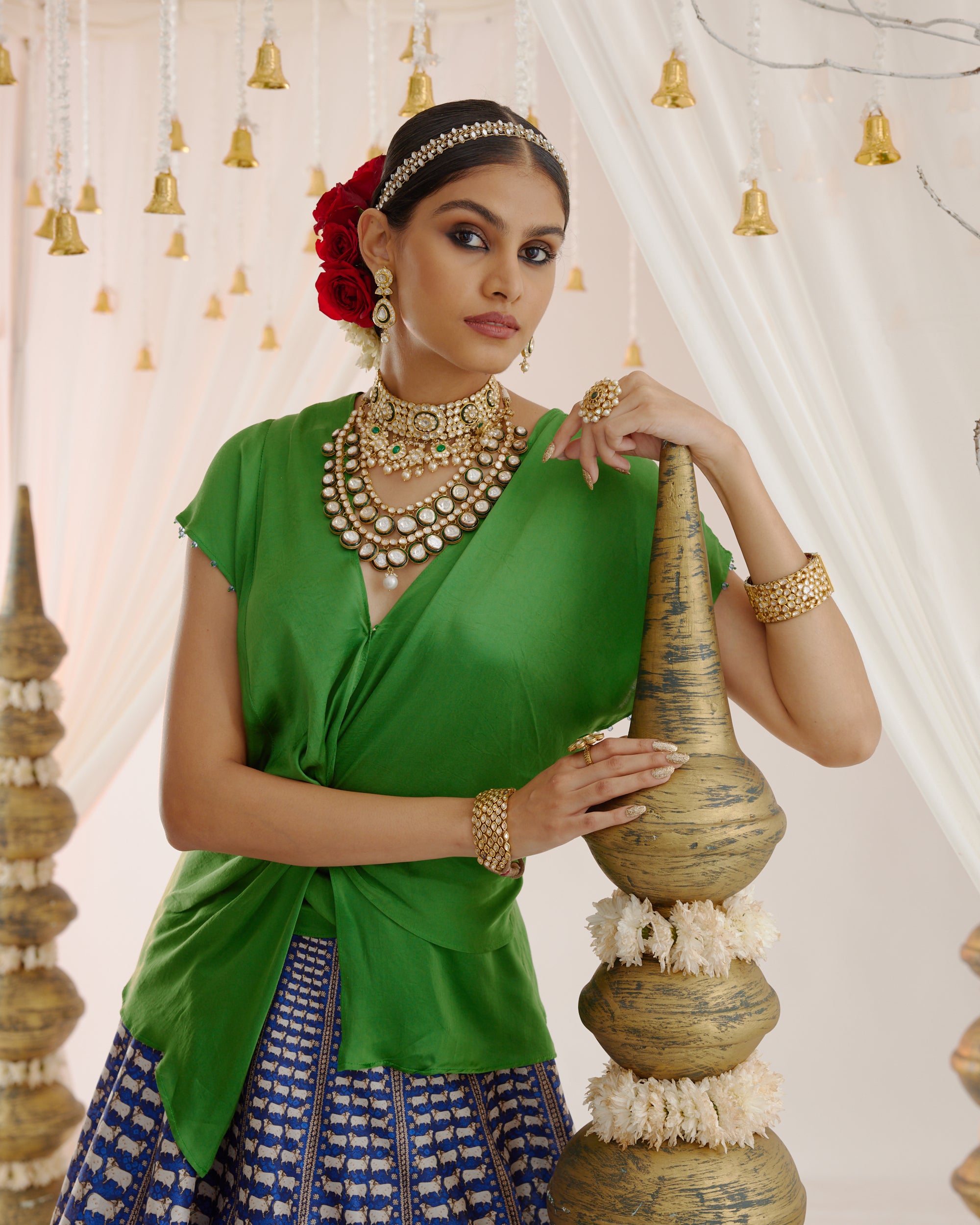 Vrindavan : Diksha Leela - Green/Blue