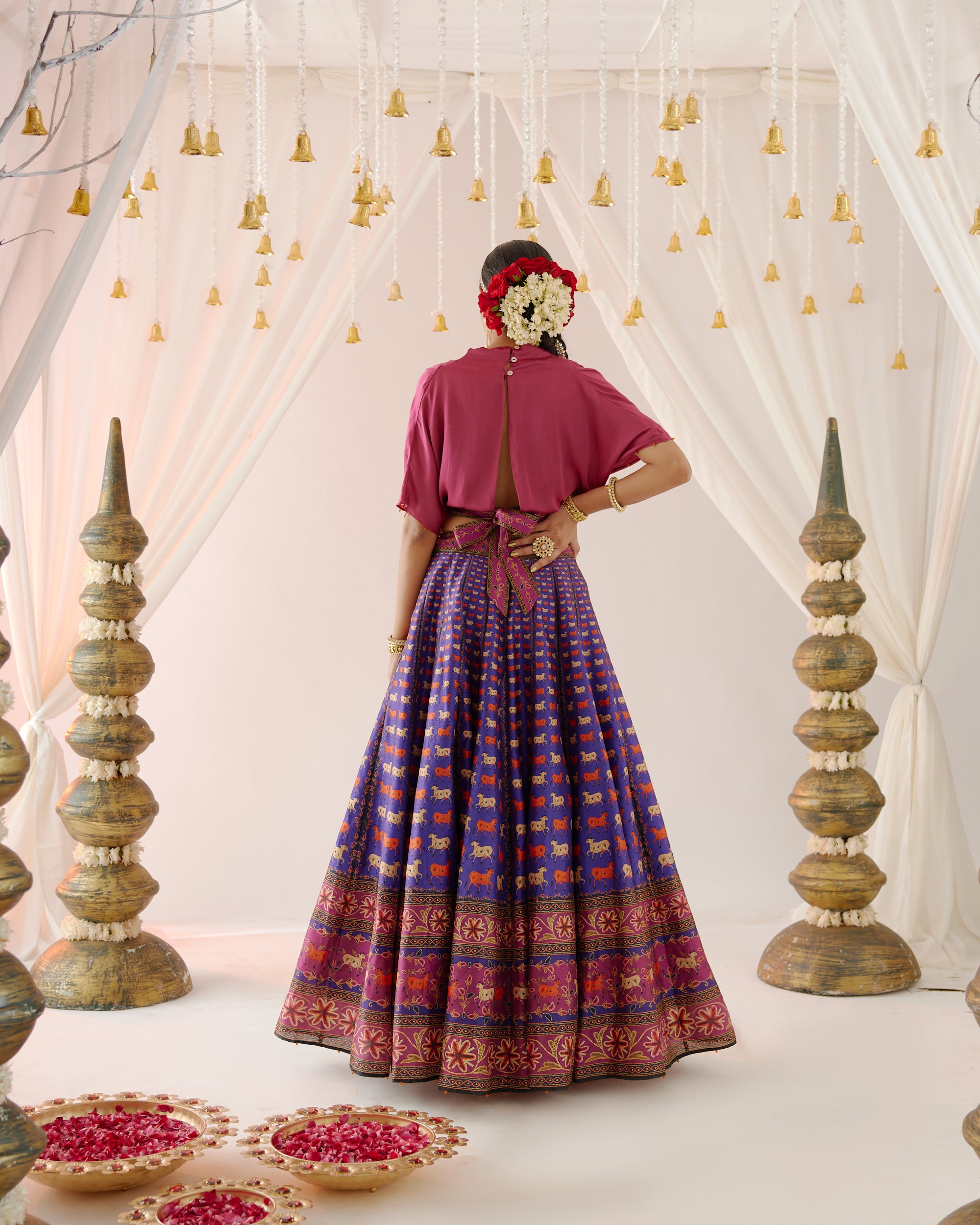 Vrindavan : Varsha Leela - Majenta/Purple