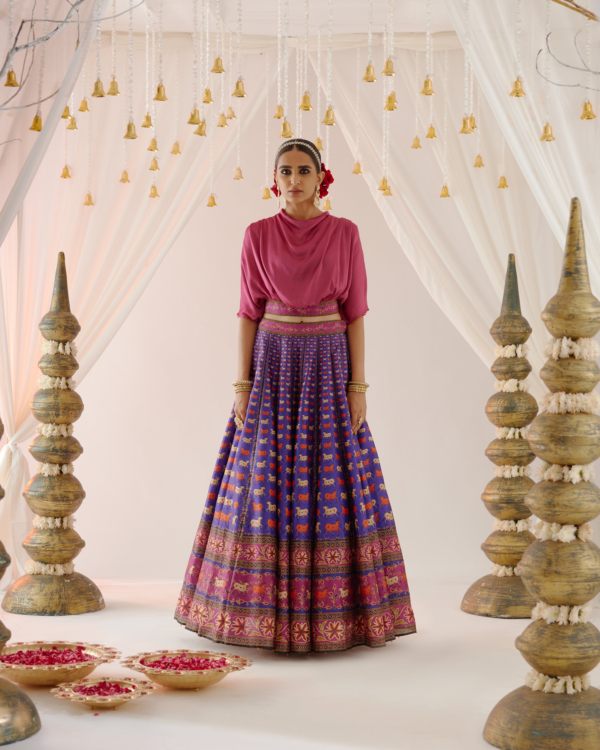 Vrindavan : Varsha Leela - Majenta/Purple