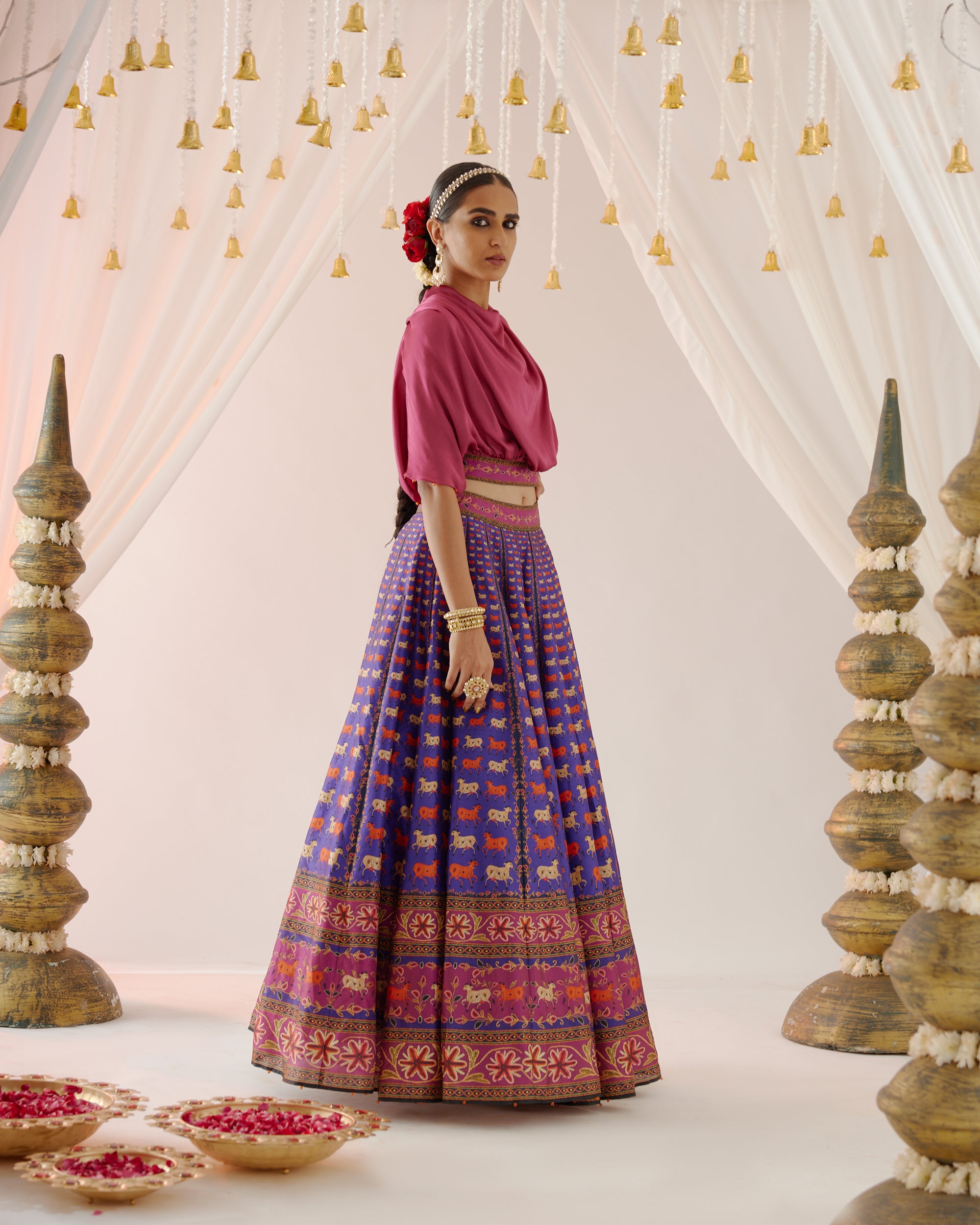 Vrindavan : Varsha Leela - Majenta/Purple