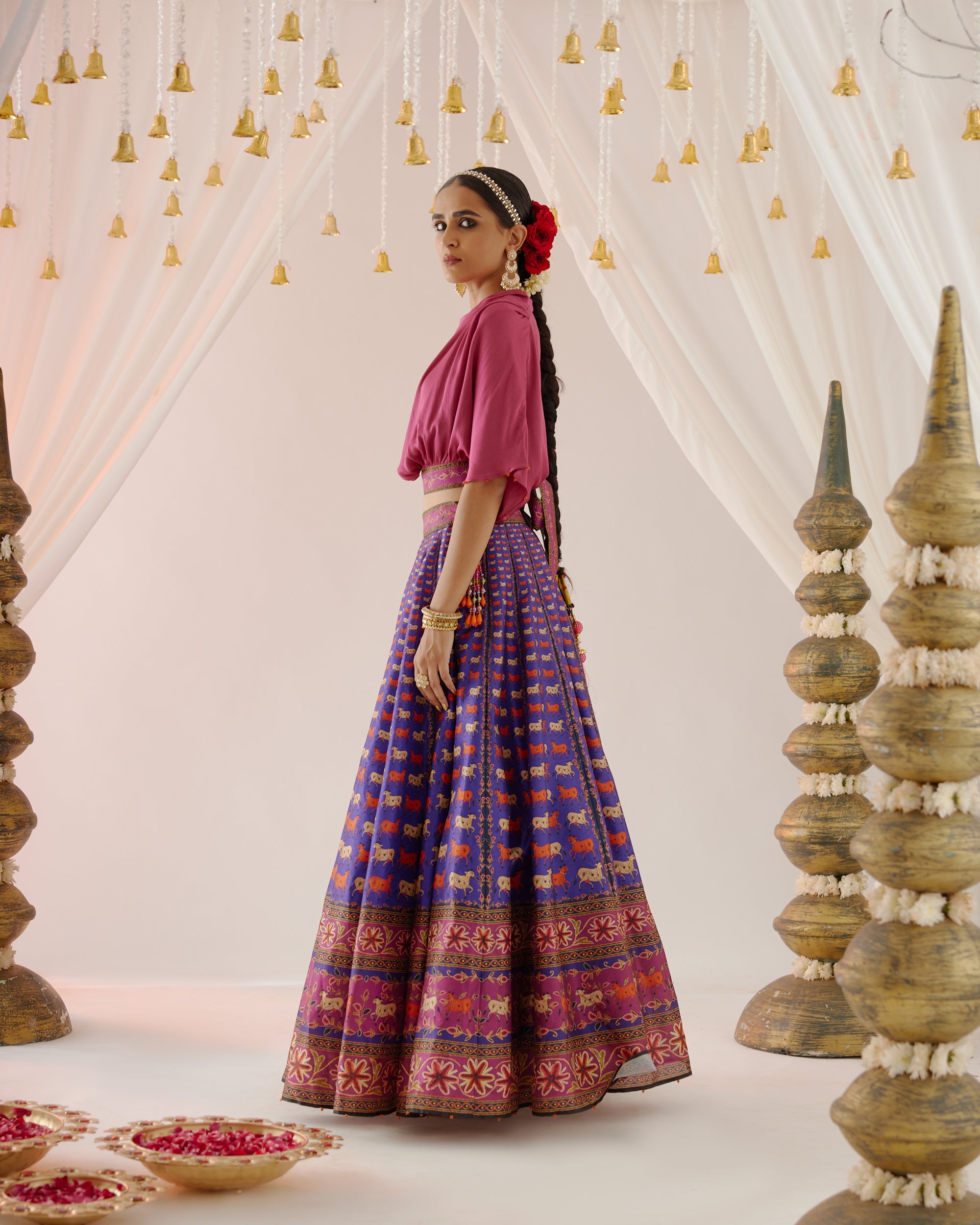 Vrindavan : Varsha Leela - Majenta/Purple
