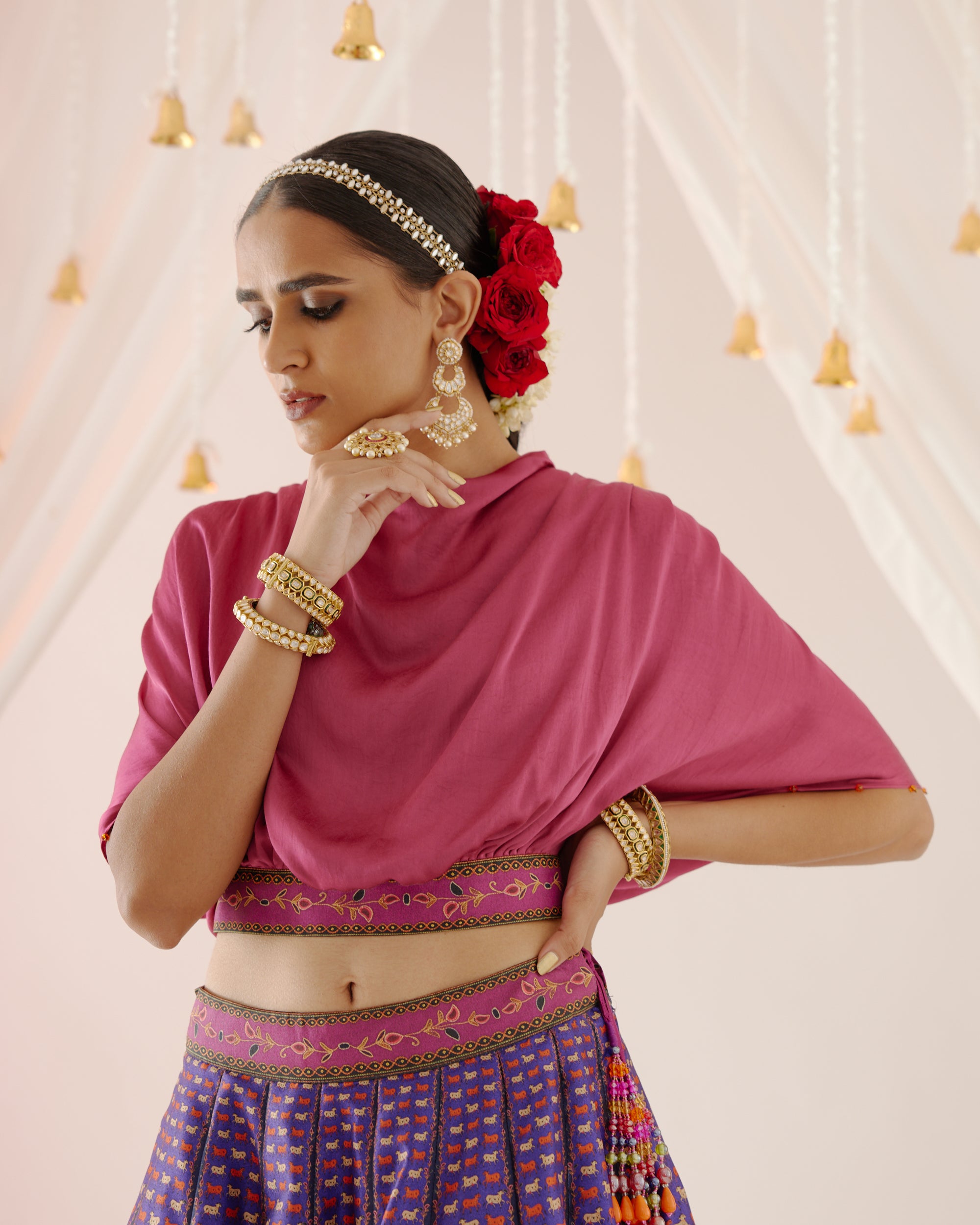 Vrindavan : Varsha Leela - Majenta/Purple
