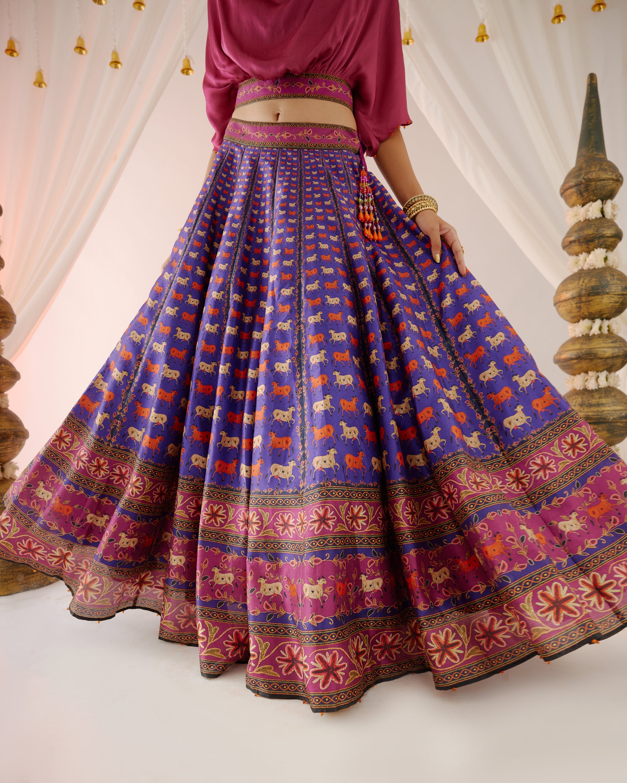 Vrindavan : Varsha Leela - Majenta/Purple