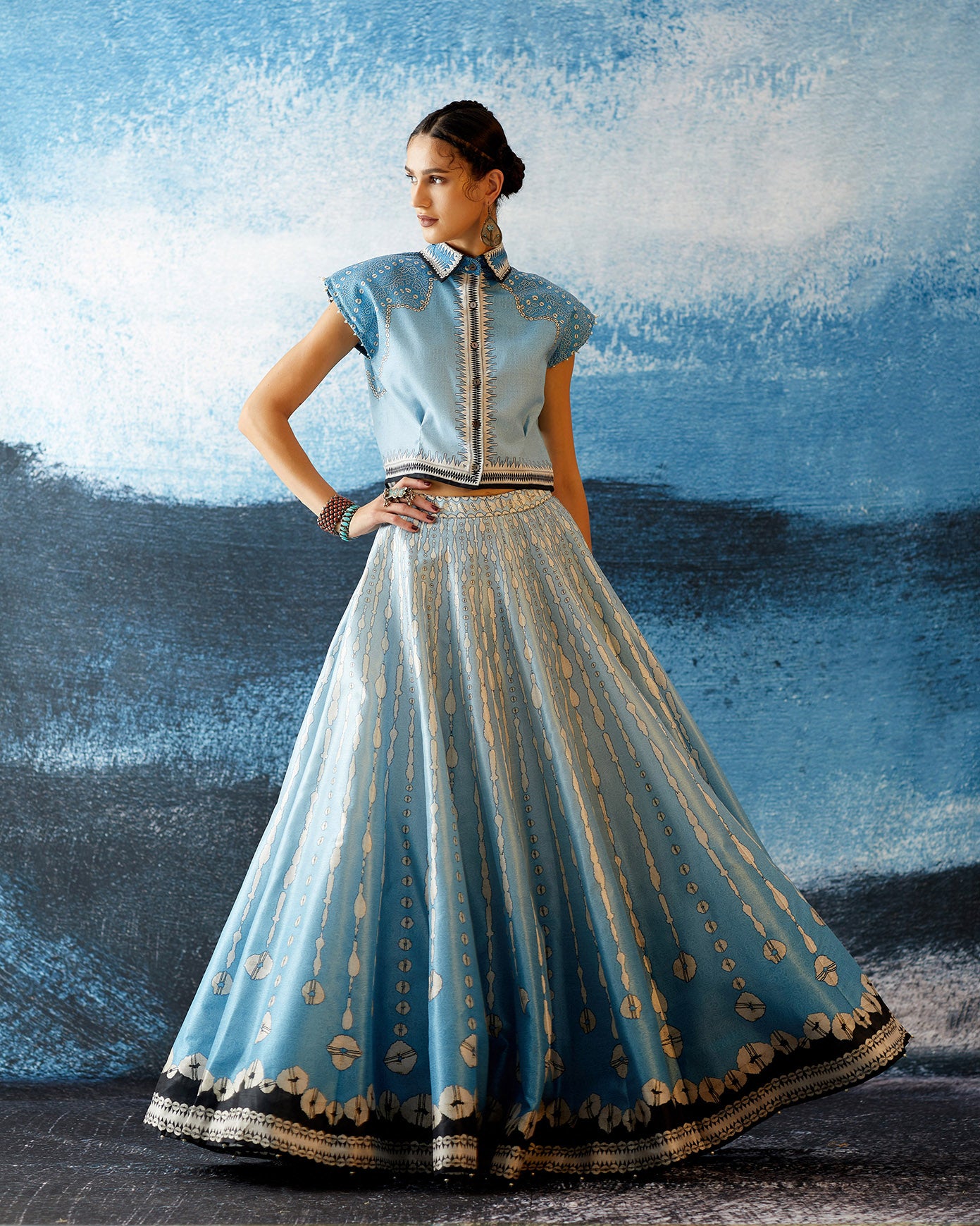 Bikaner : Nia Leela - Powder Blue