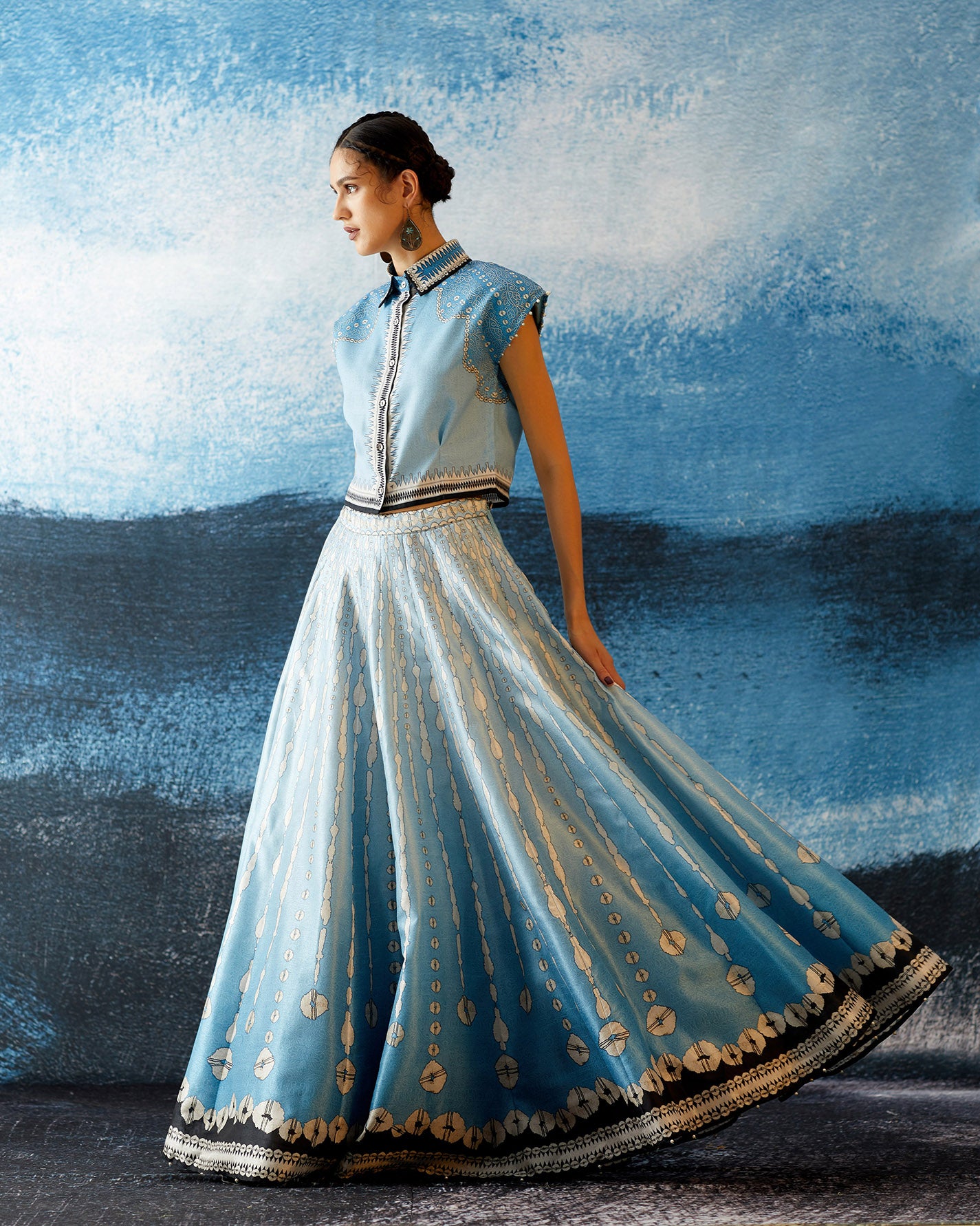 Bikaner : Nia Leela - Powder Blue