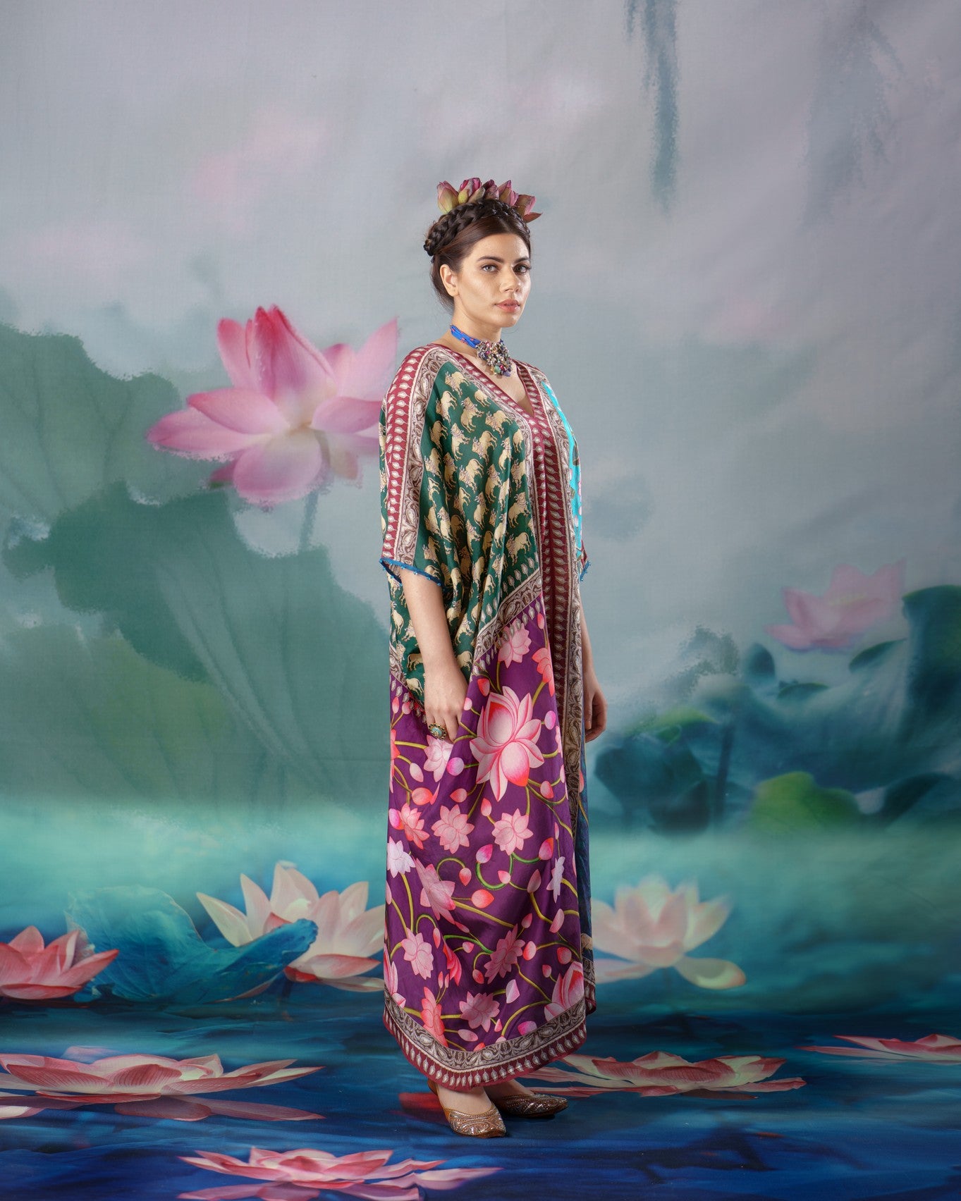 Pichwai : Majida - Jade Purple