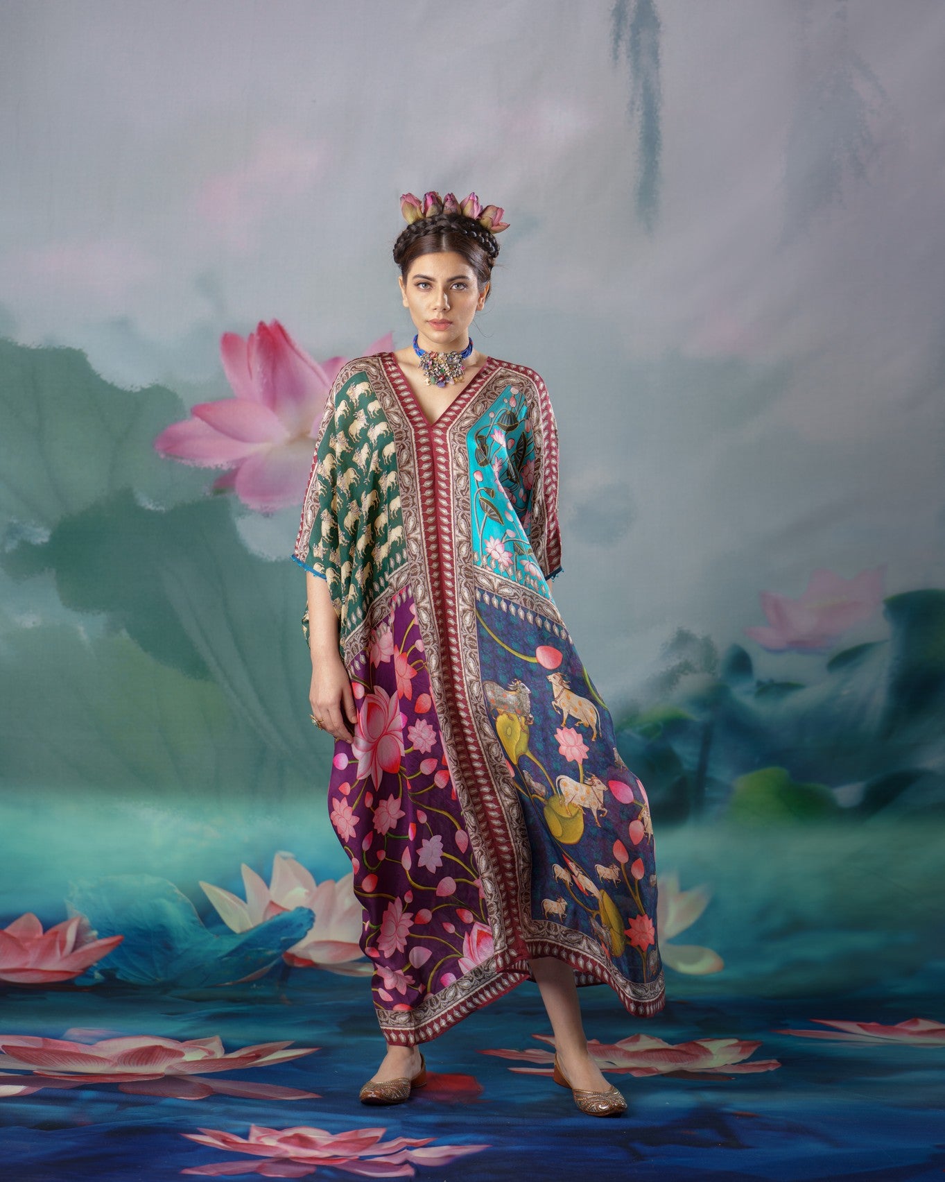 Pichwai : Majida - Jade Purple