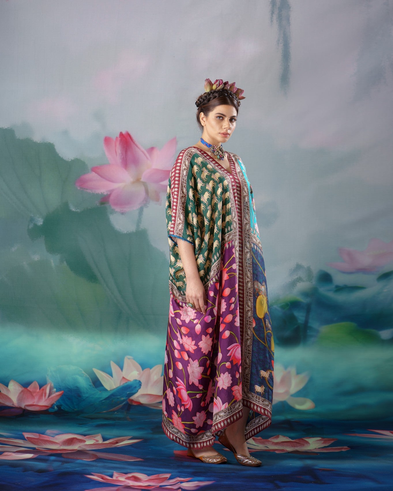 Pichwai : Majida - Jade Purple