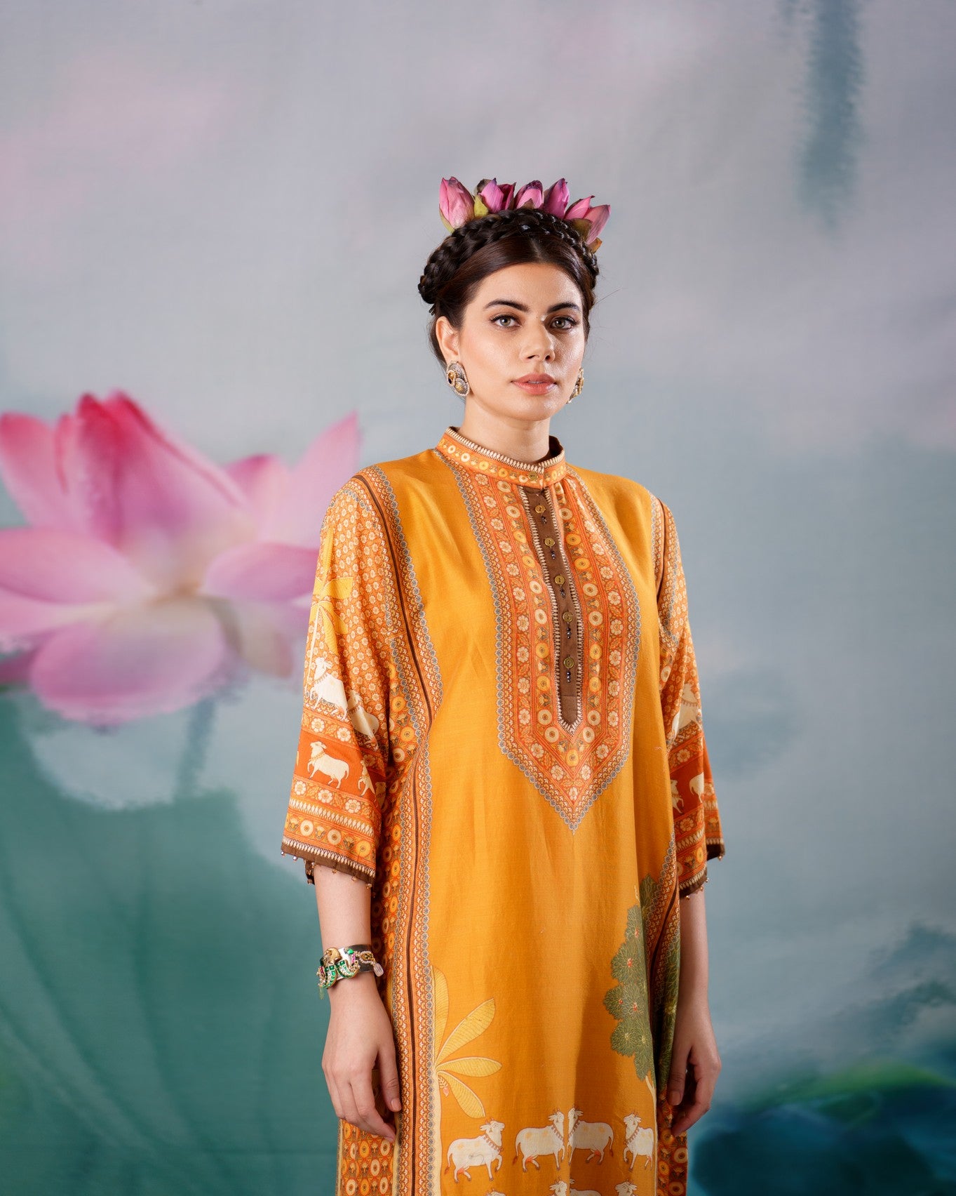 Pichwai : Ghazala - Mustard