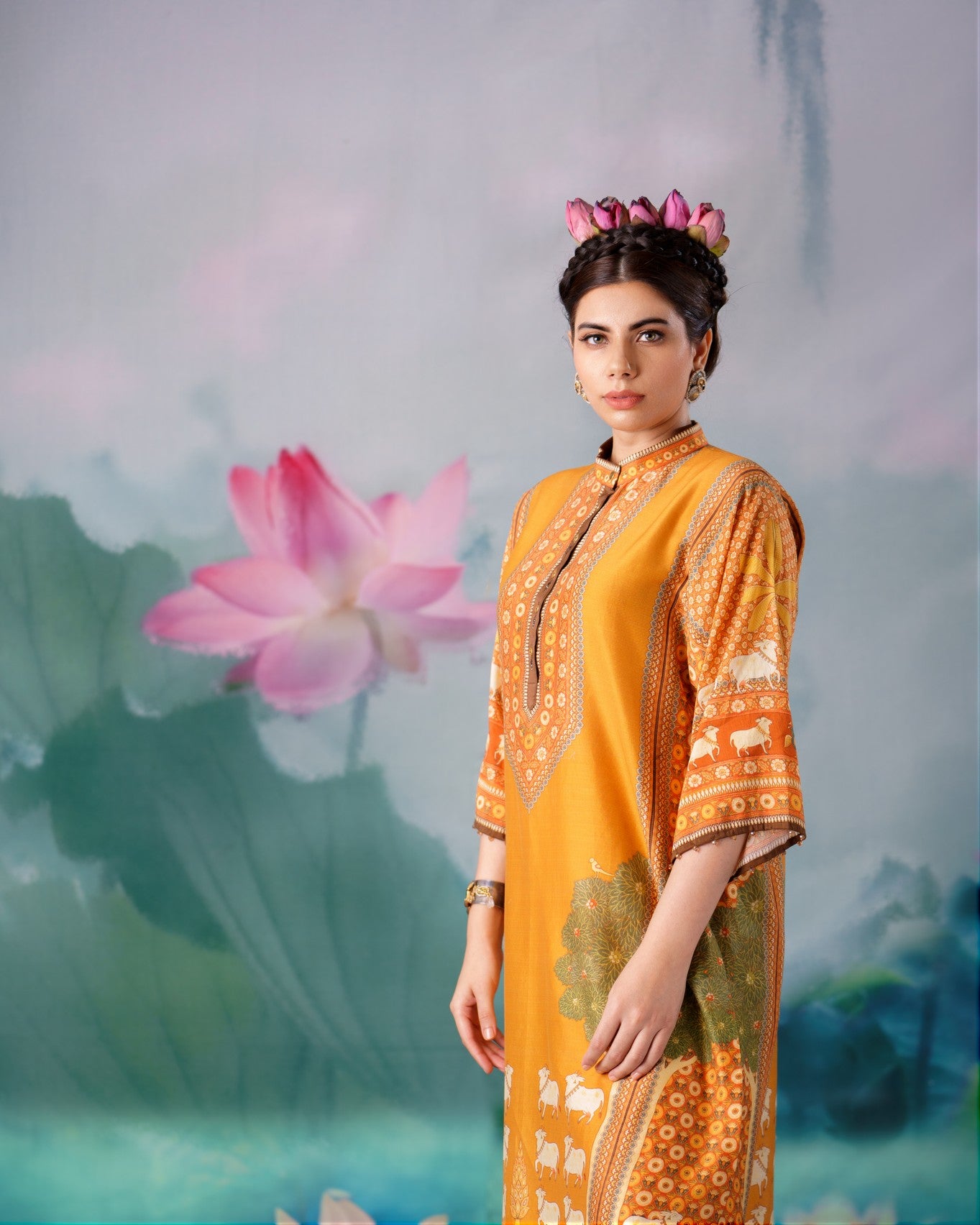 Pichwai : Ghazala - Mustard