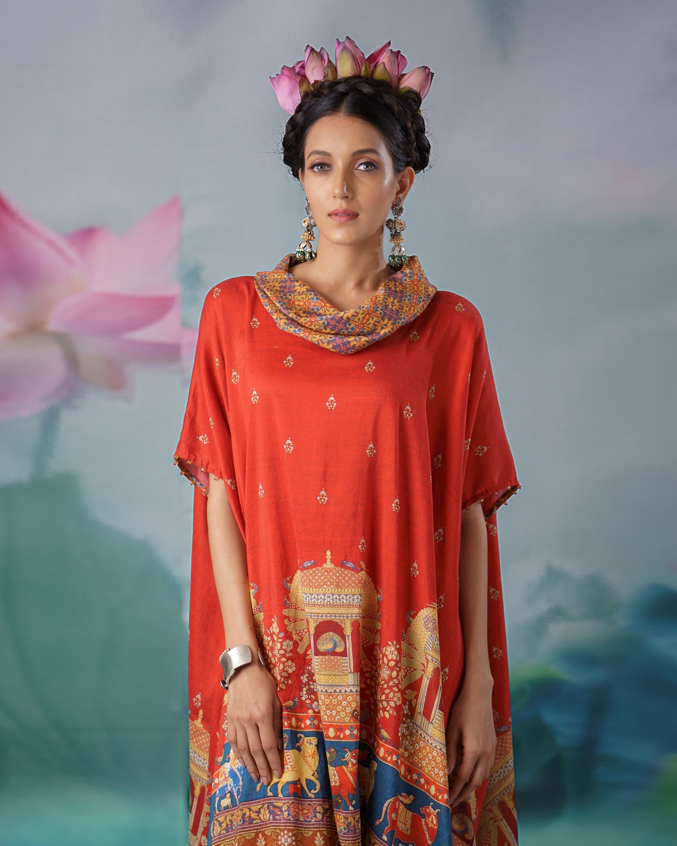 Pichwai : Lavanya - Rouge