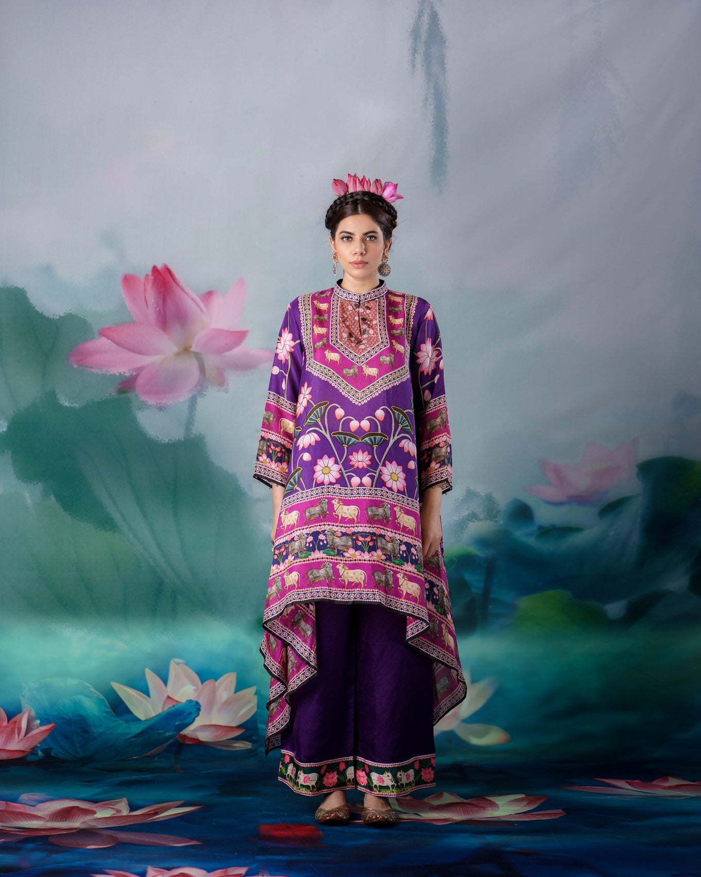 Pichwai : Navya - Purple