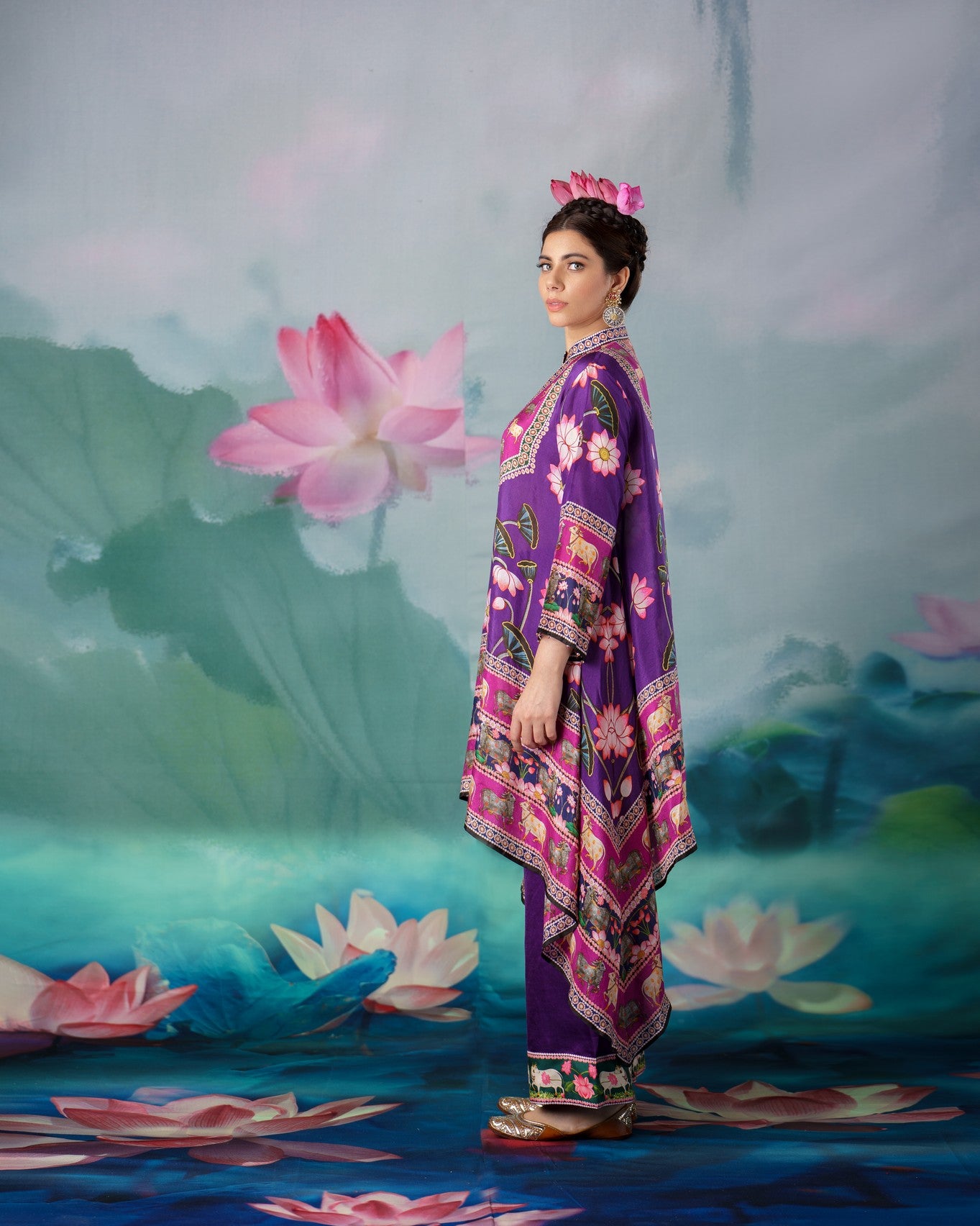 Pichwai : Navya - Purple