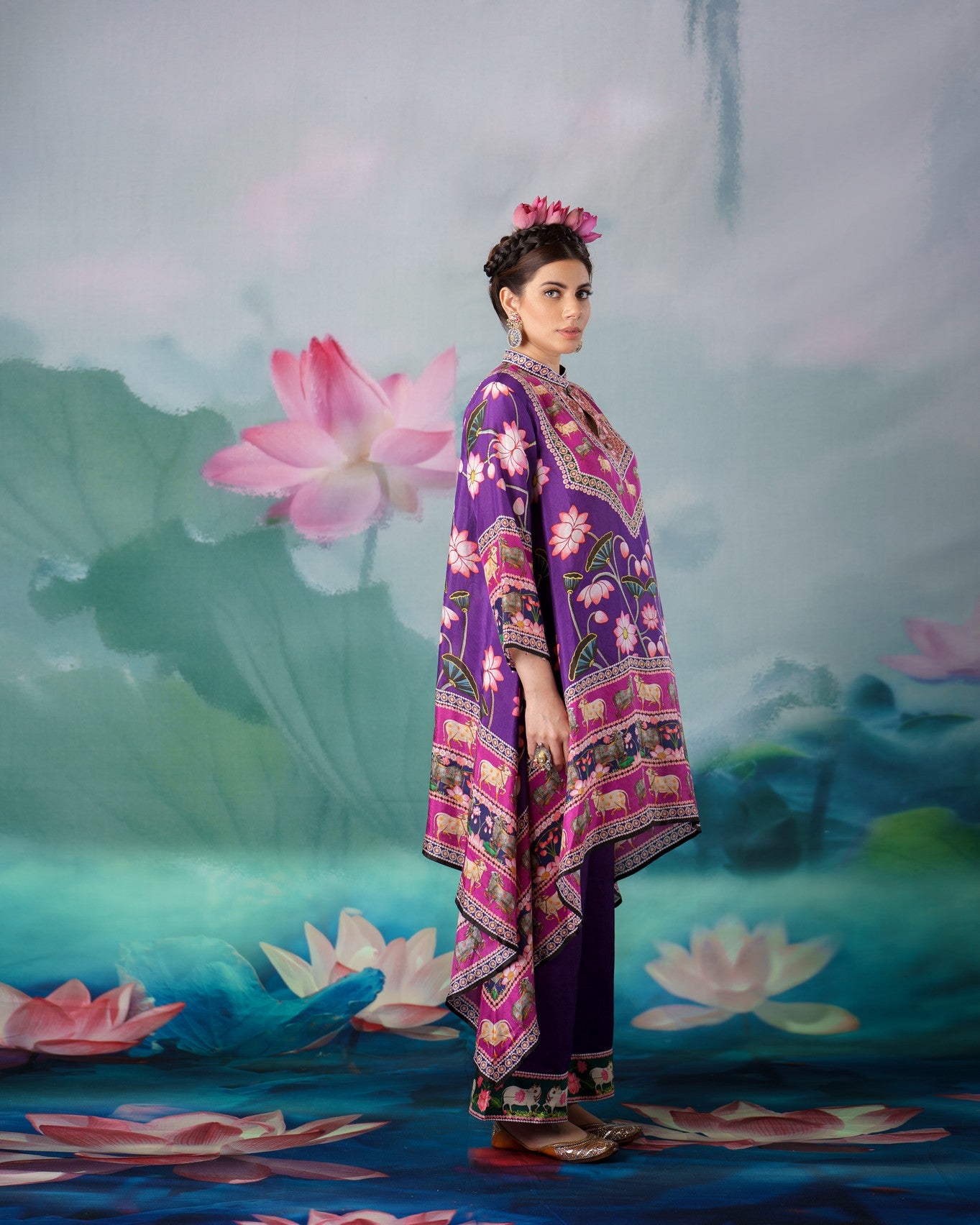 Pichwai : Navya - Purple