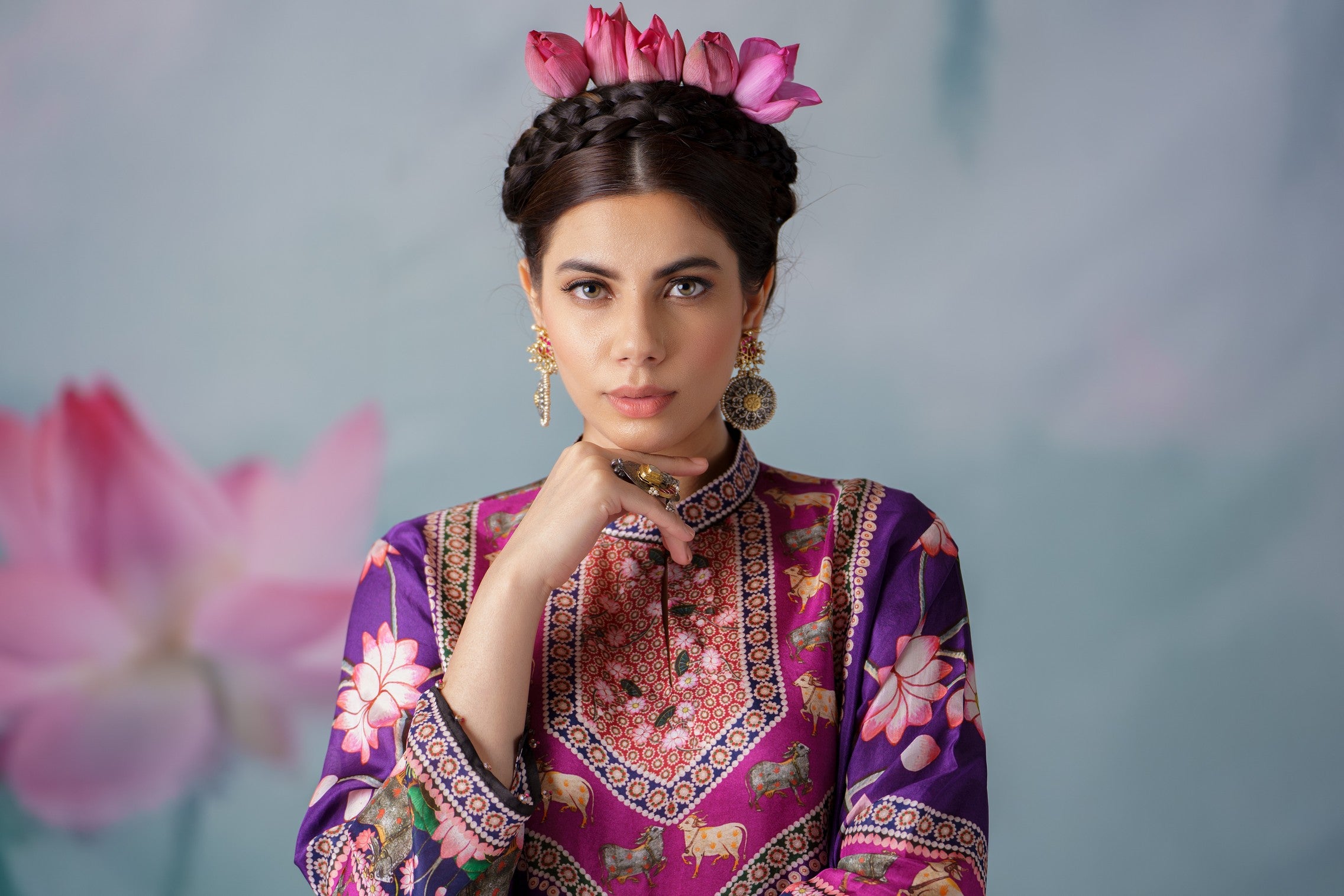Pichwai : Navya - Purple