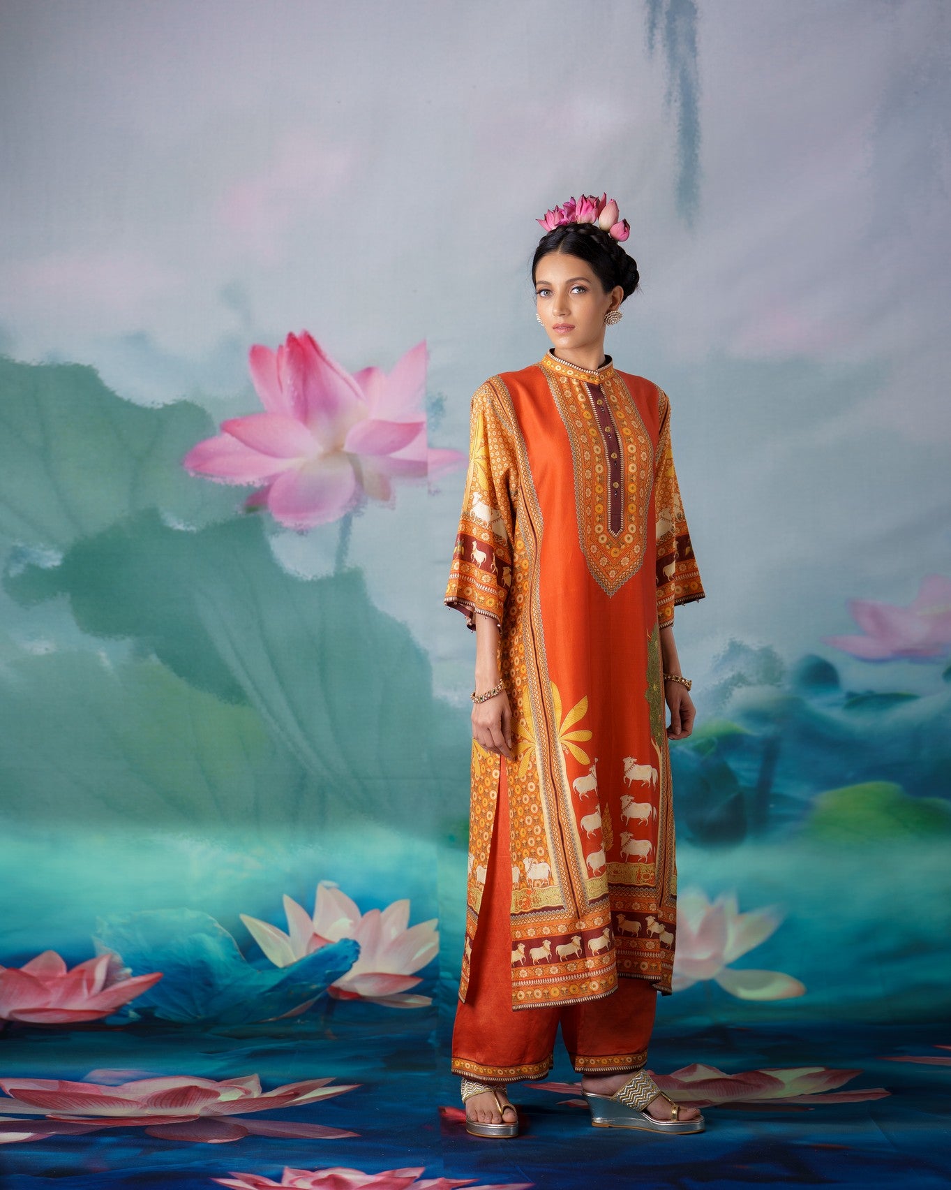 Pichwai : Ghazala - Rust