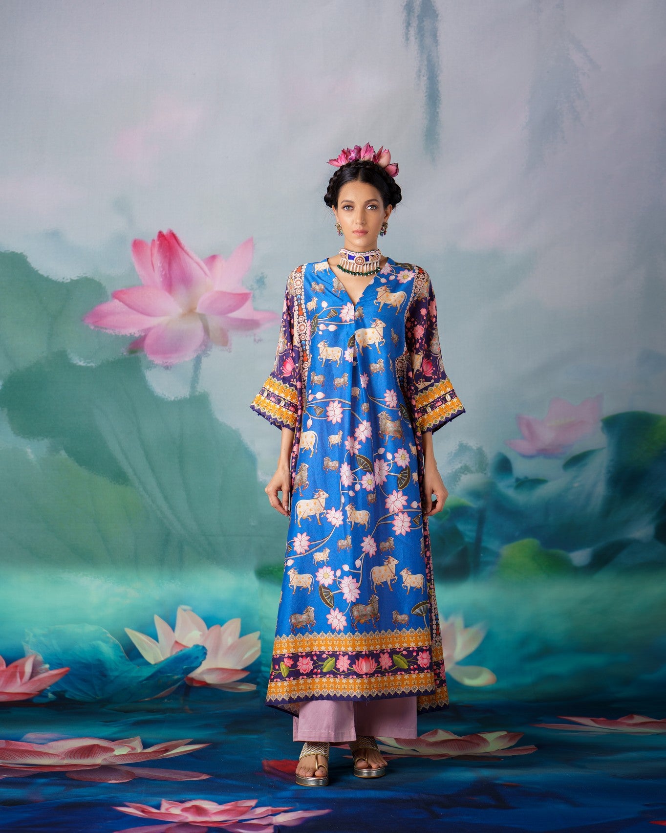 Pichwai : Banera - Blue