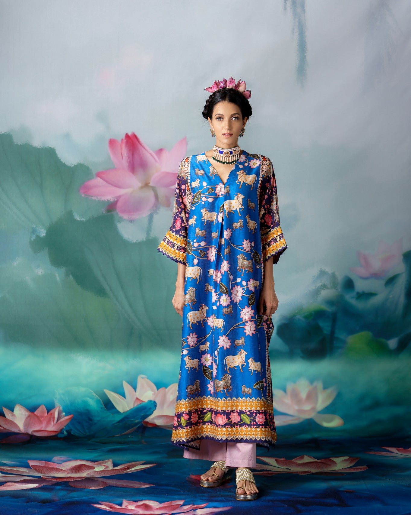 Pichwai : Banera - Blue