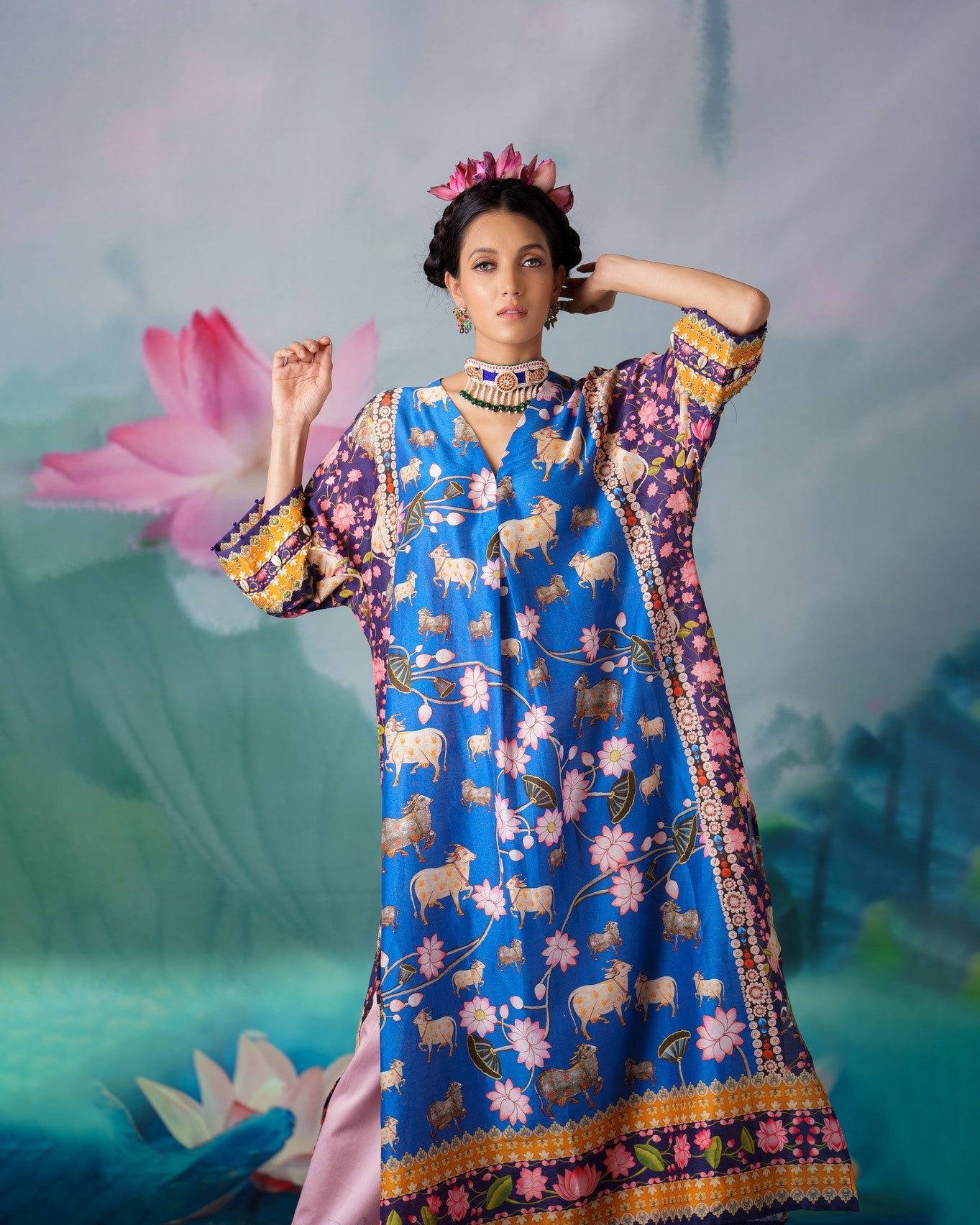 Pichwai : Banera - Blue