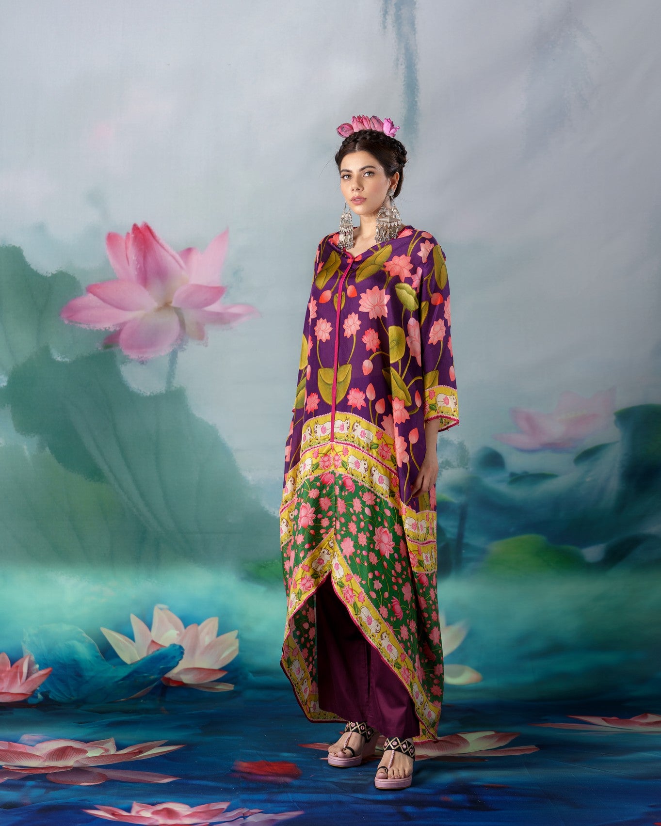 Pichwai : Eila - Purple