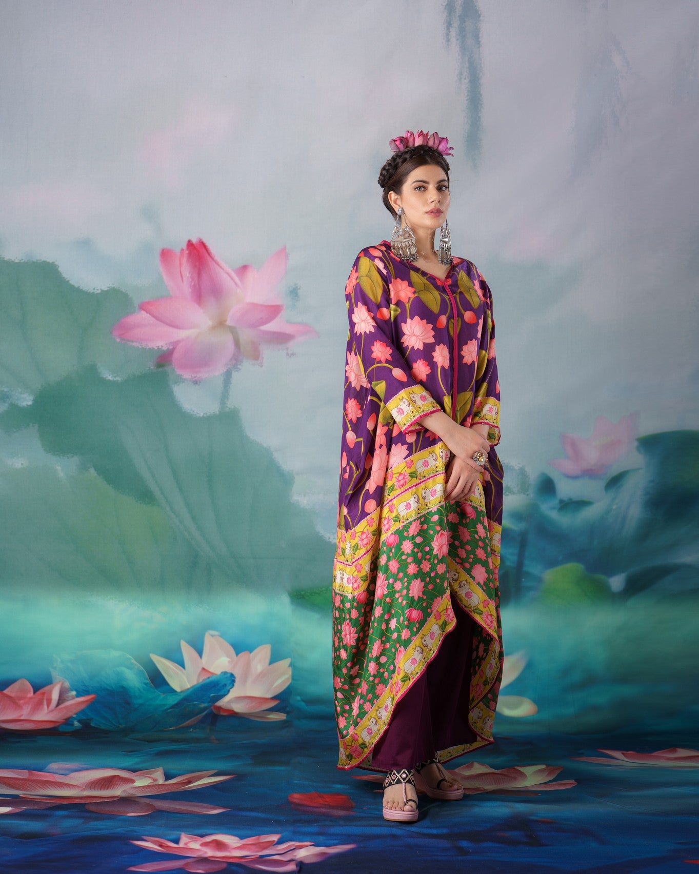 Pichwai : Eila - Purple