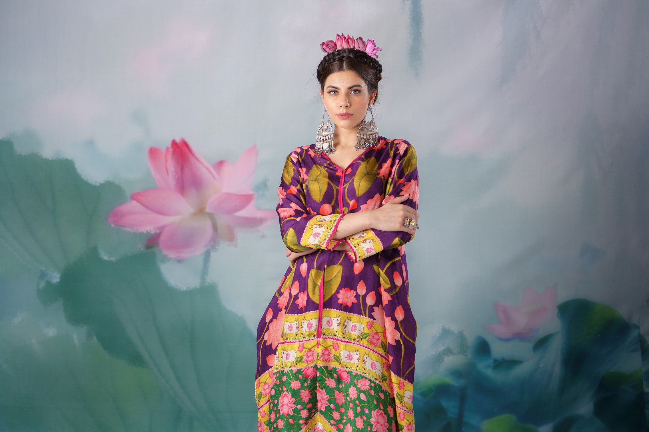 Pichwai : Eila - Purple