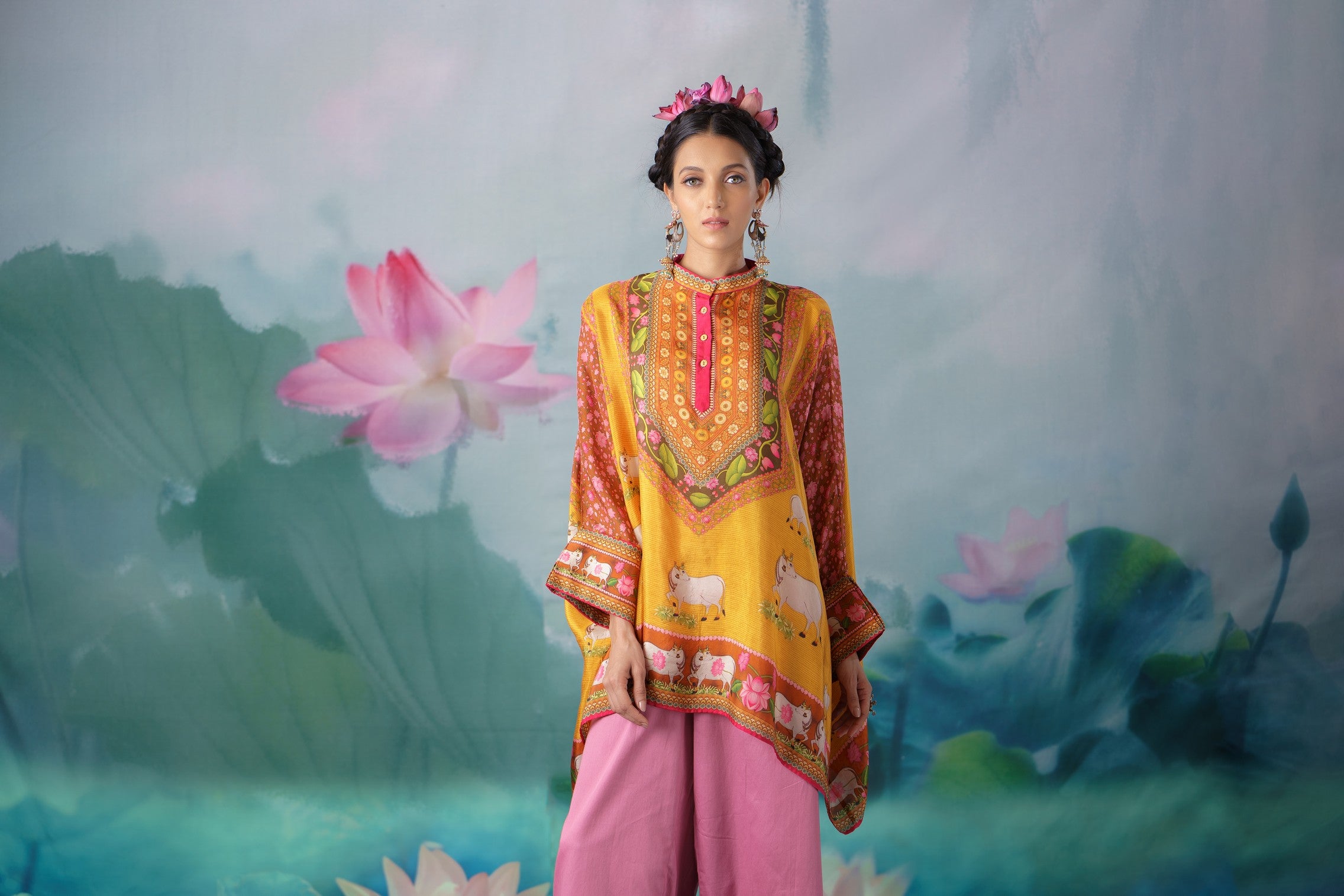 Pichwai : Chanel - Mustard