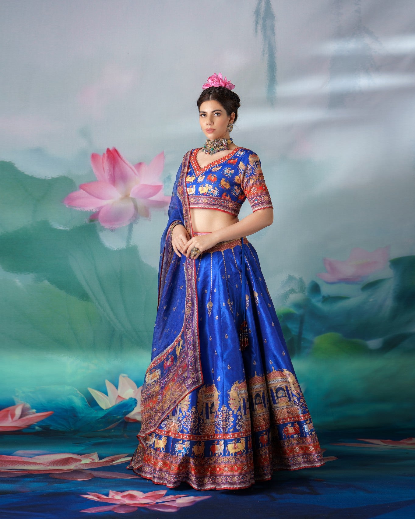 Pichwai : Leela - Blue