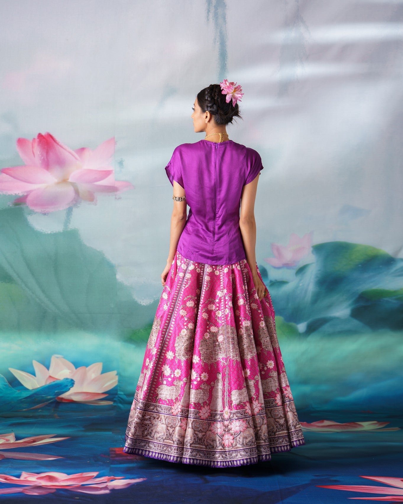 Pichwai : Diksha Leela - Purple/Majenta