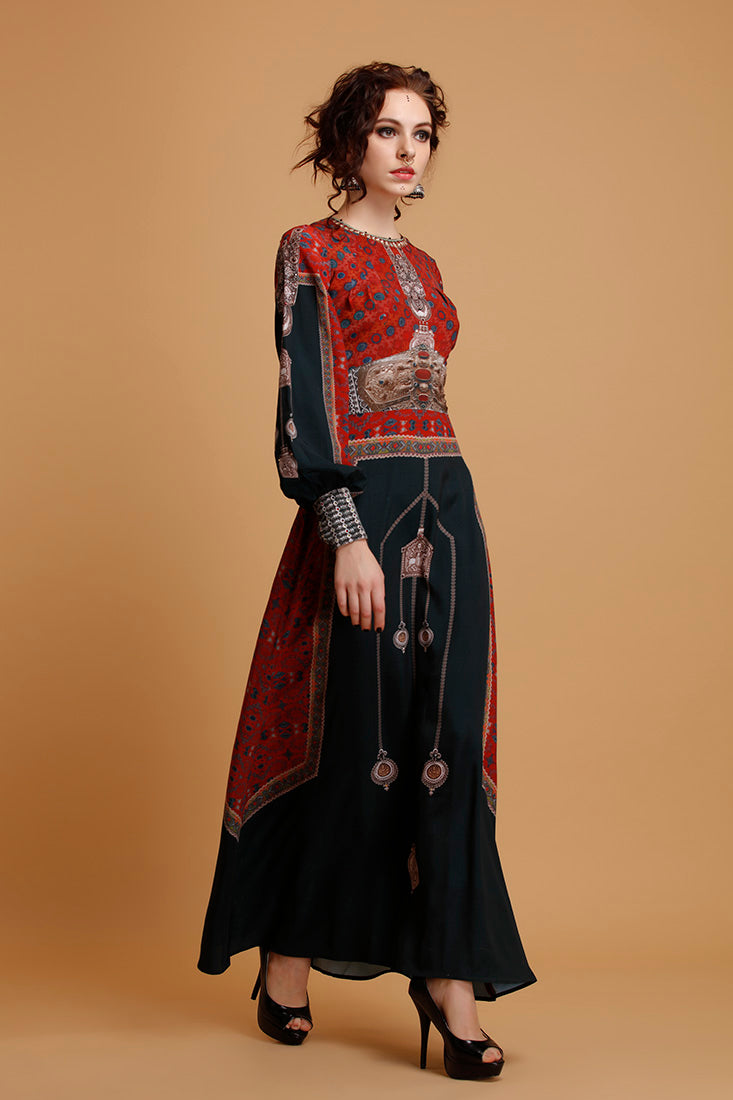 Trishala : Red/Black